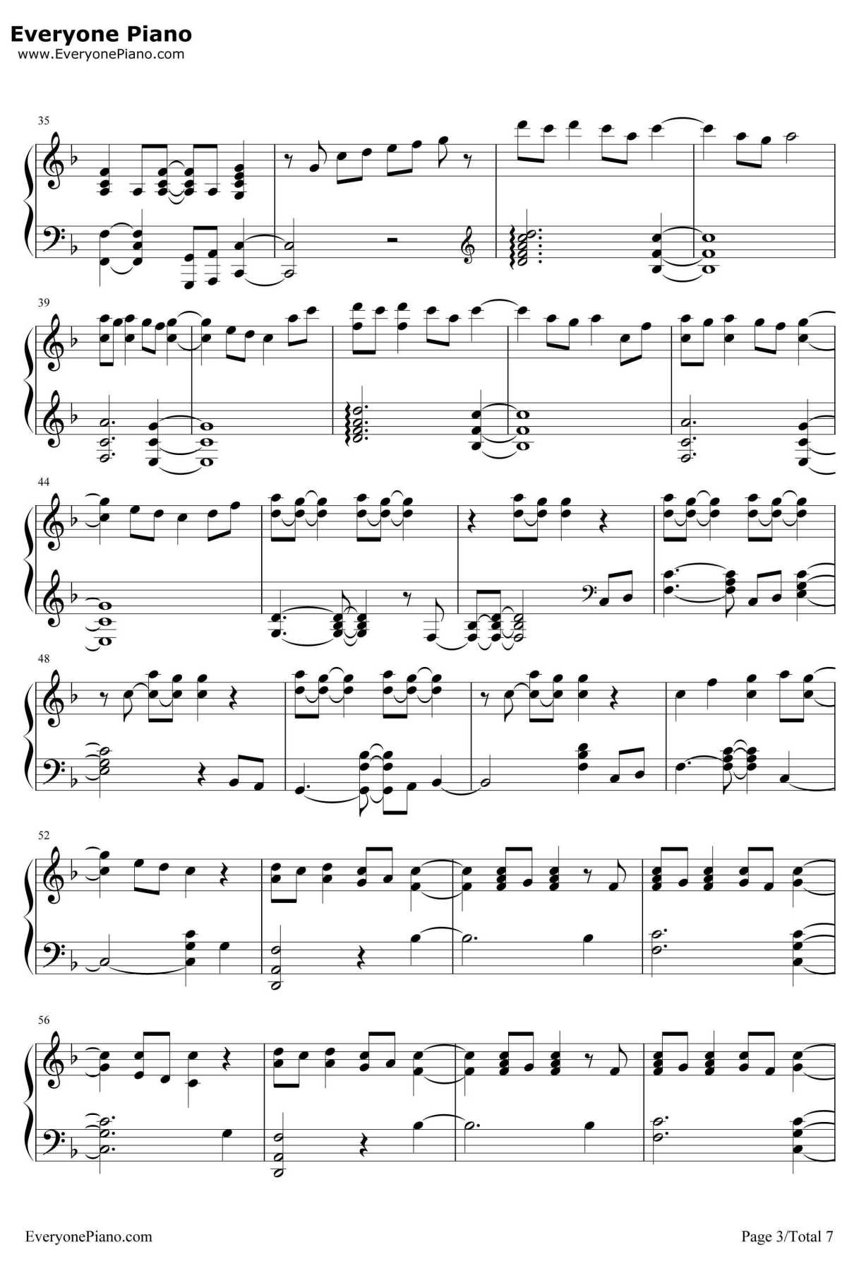 Paradise钢琴谱-Coldplay3