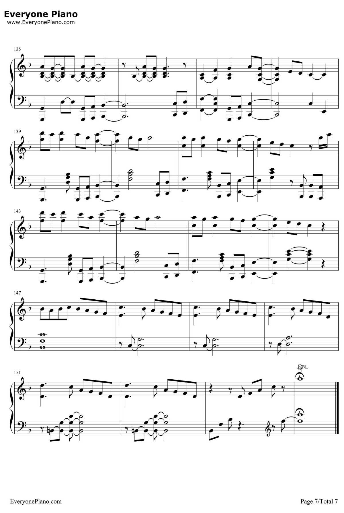 Paradise钢琴谱-Coldplay7