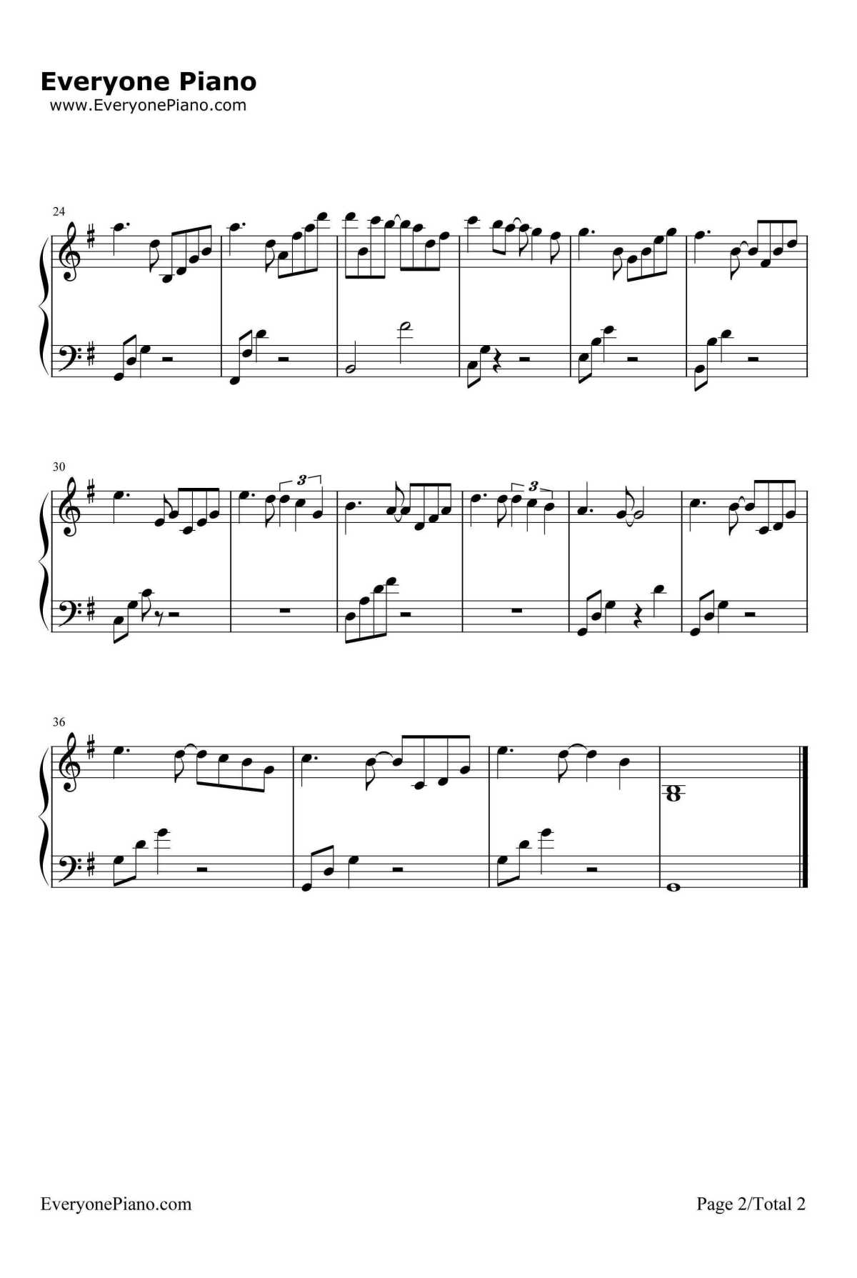 被遗忘的天使钢琴谱-未知-AllTheInvisibleChildren的主题曲2