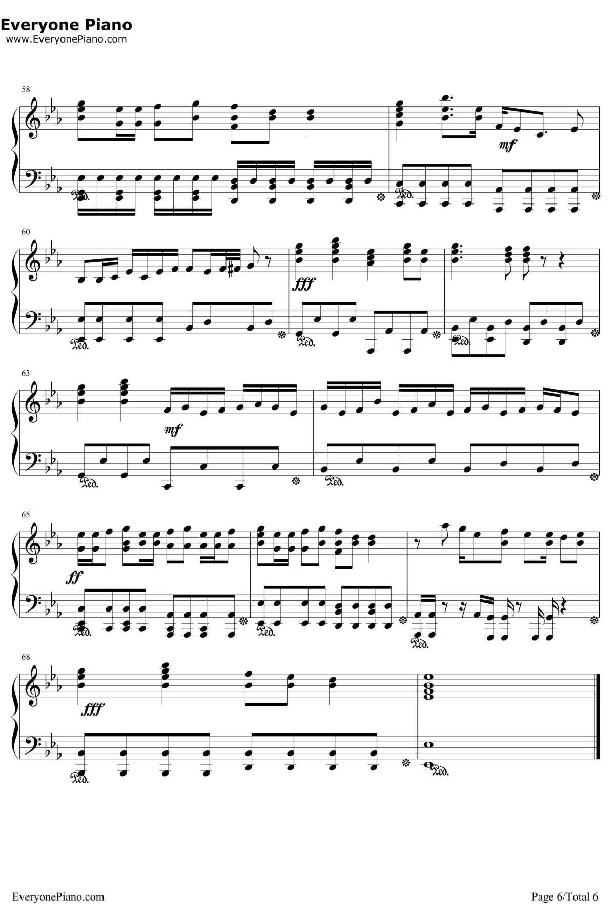 サムライハート(SomeLikeItHot!!)钢琴谱-SPYAIR-銀魂'ED16