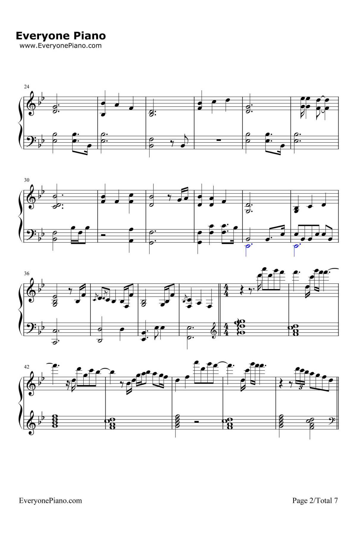 Our Love钢琴谱-BrianCulbertson-爱情公寓2片尾曲2