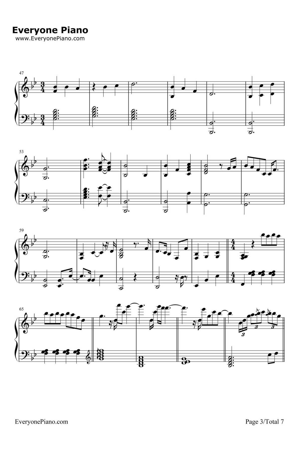 Our Love钢琴谱-BrianCulbertson-爱情公寓2片尾曲3