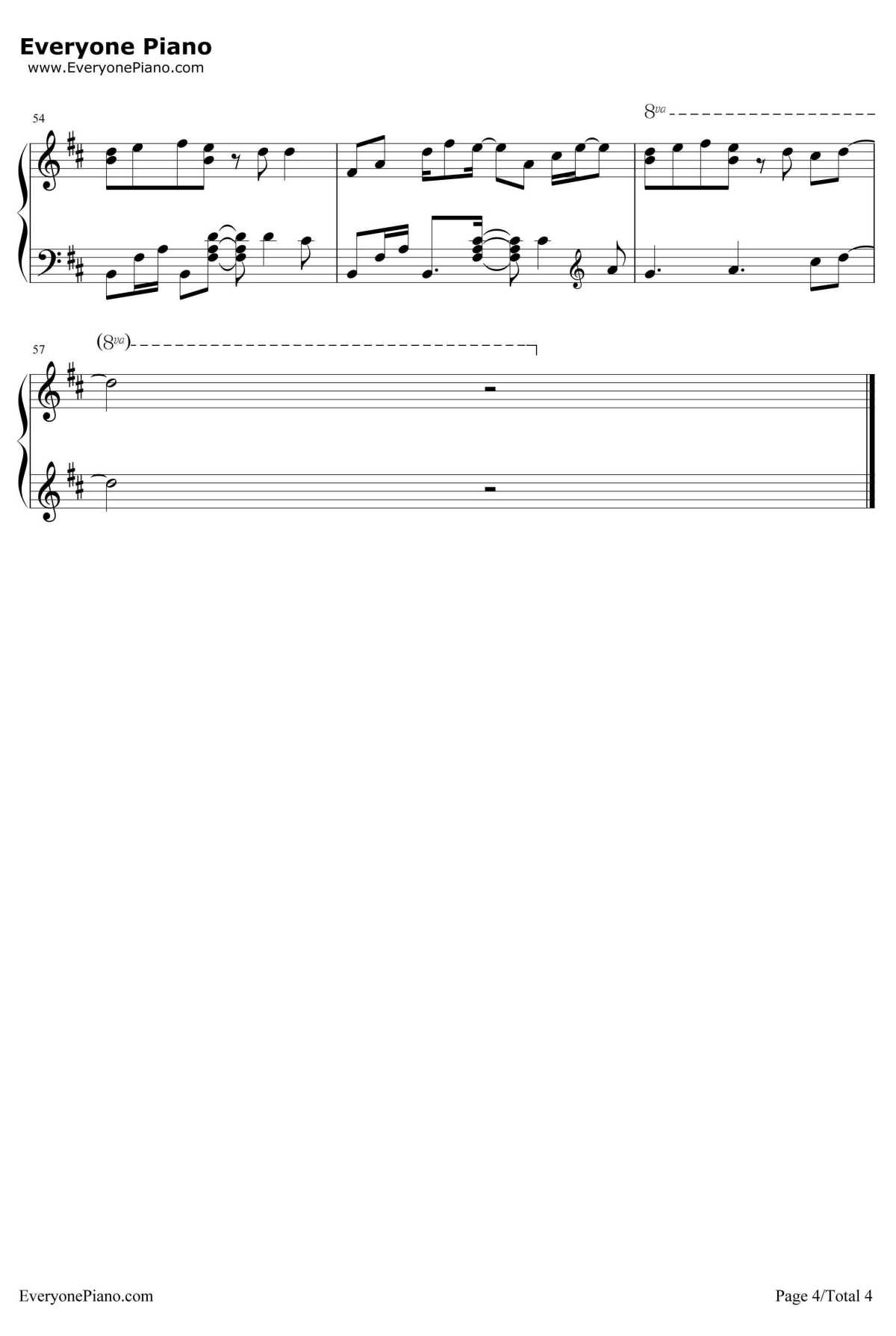 Room钢琴谱-初音ミク4