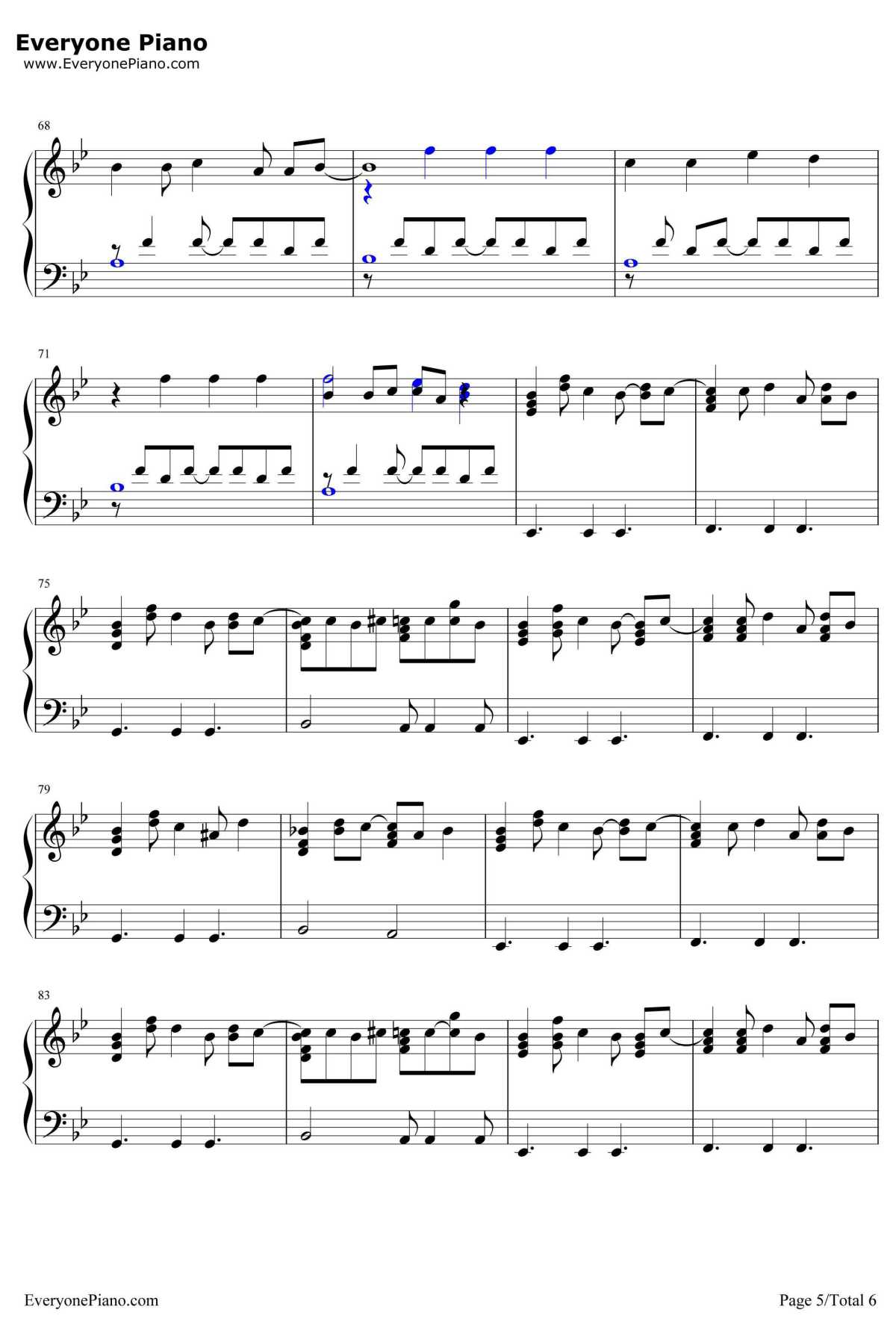 How to Savea Life钢琴谱-TheFray5