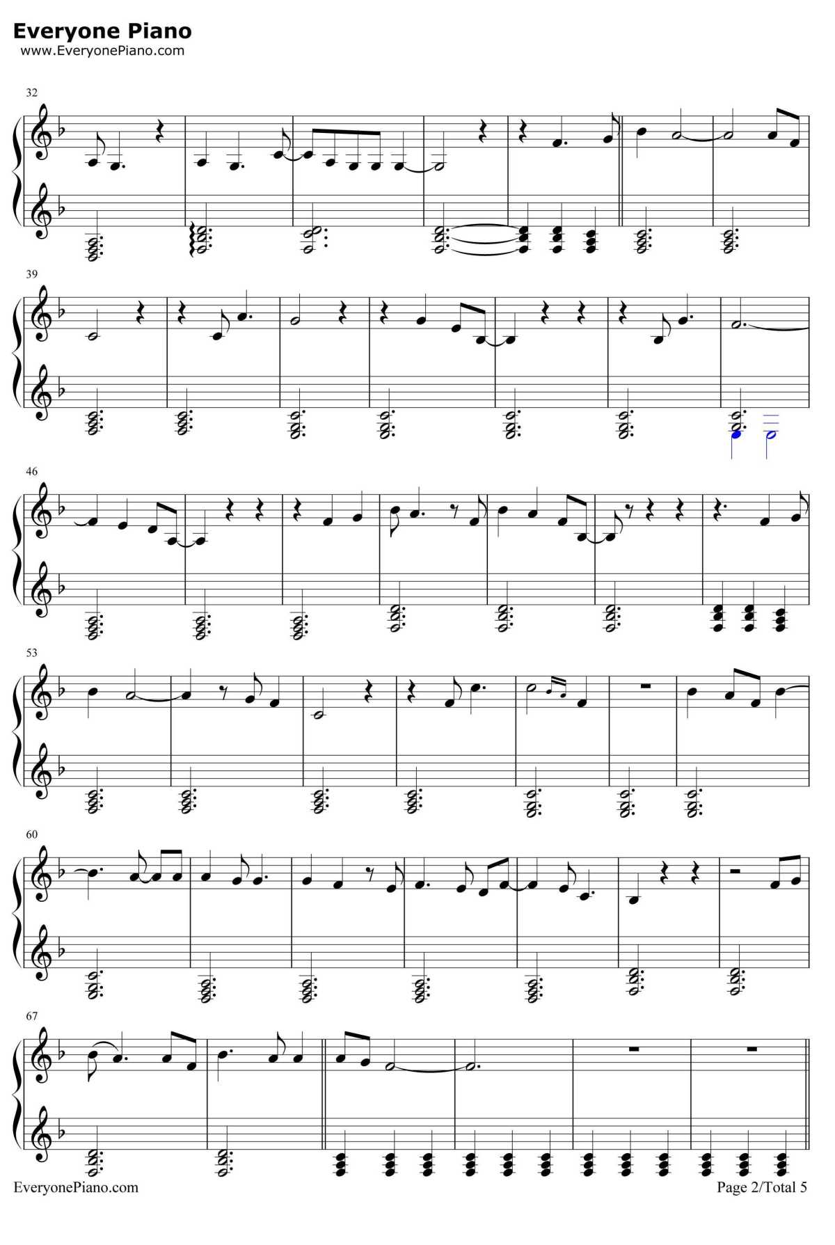 She Used To Be Mine钢琴谱-SaraBareilles-WaitressOST2