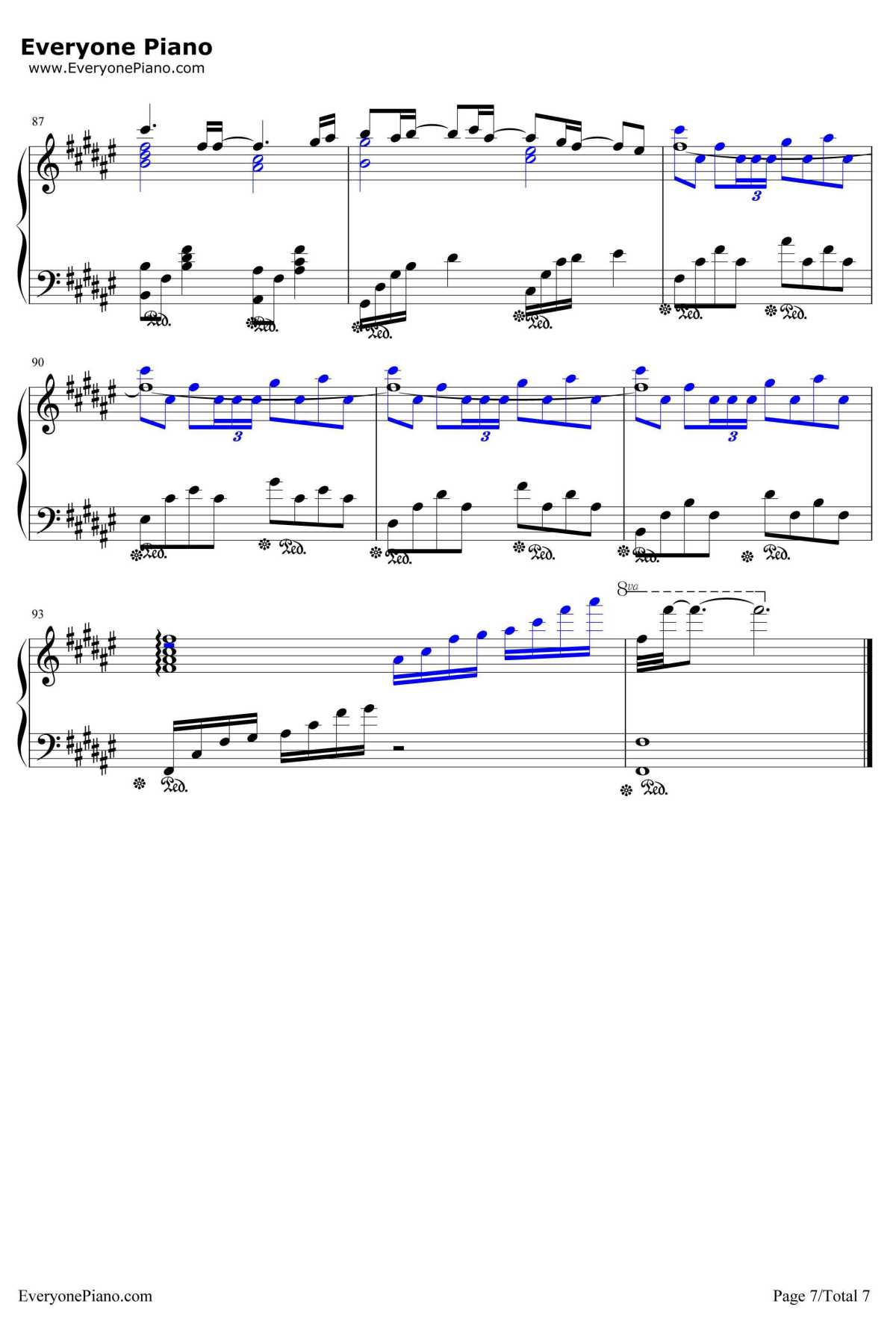 ハナミズキ钢琴谱-一青窈-花水木主题曲7