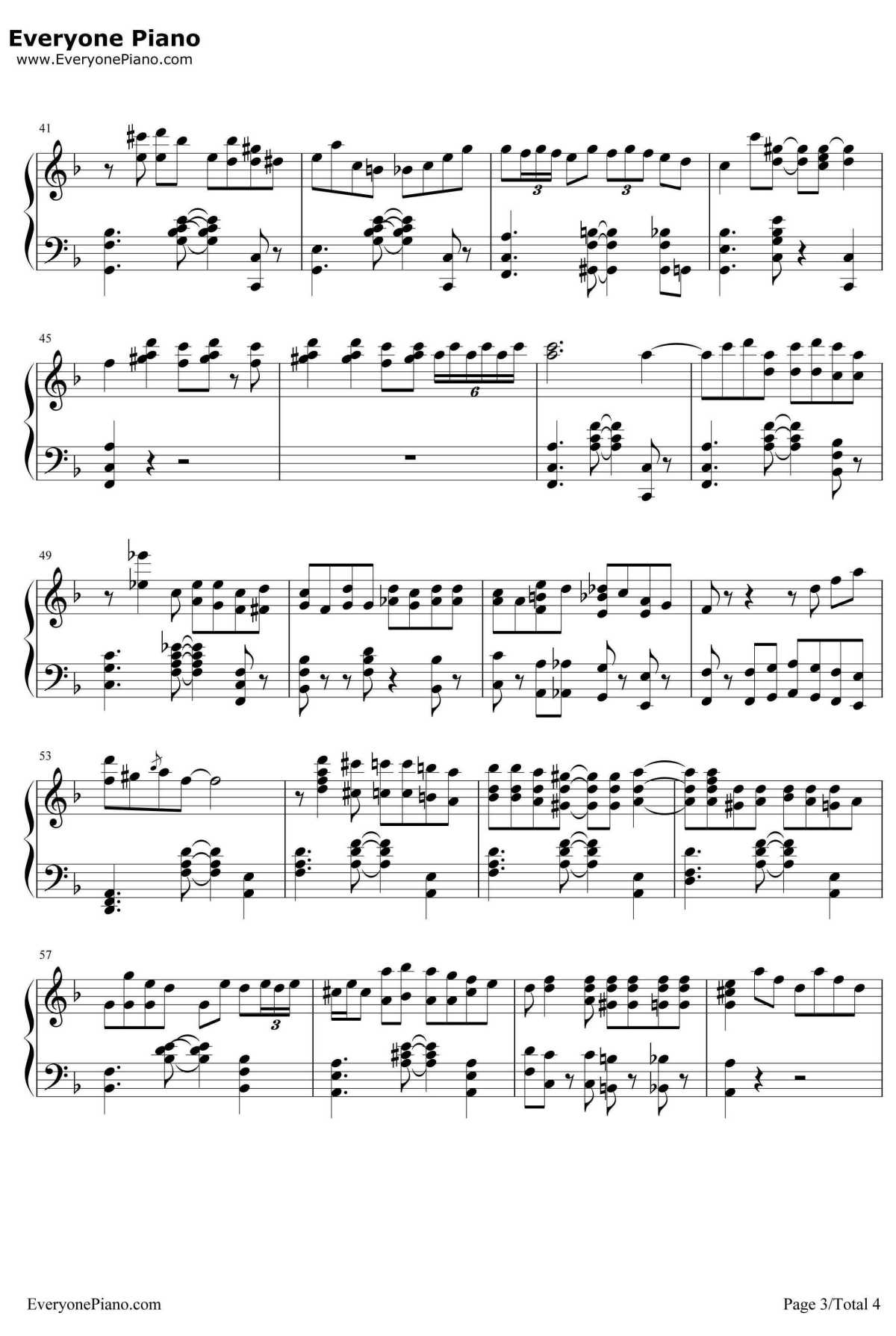 The Crave钢琴谱-杰利·罗尔·莫顿JellyRollMorton-海上钢琴师插曲爵士版3
