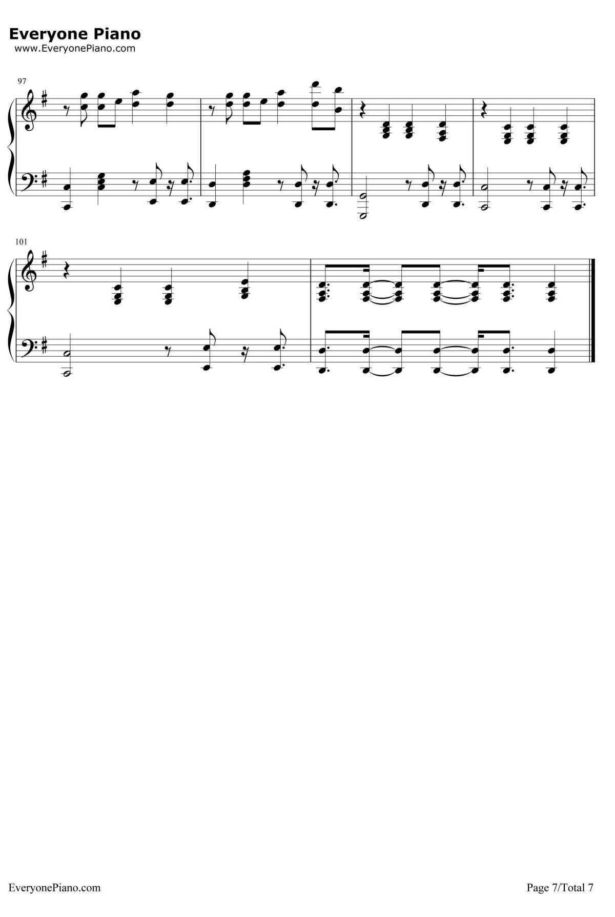 22钢琴谱-TaylorSwift7