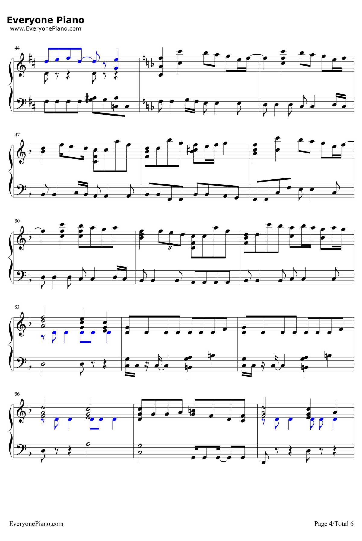 Always钢琴谱-仓木麻衣-名侦探柯南剧场版主题曲4