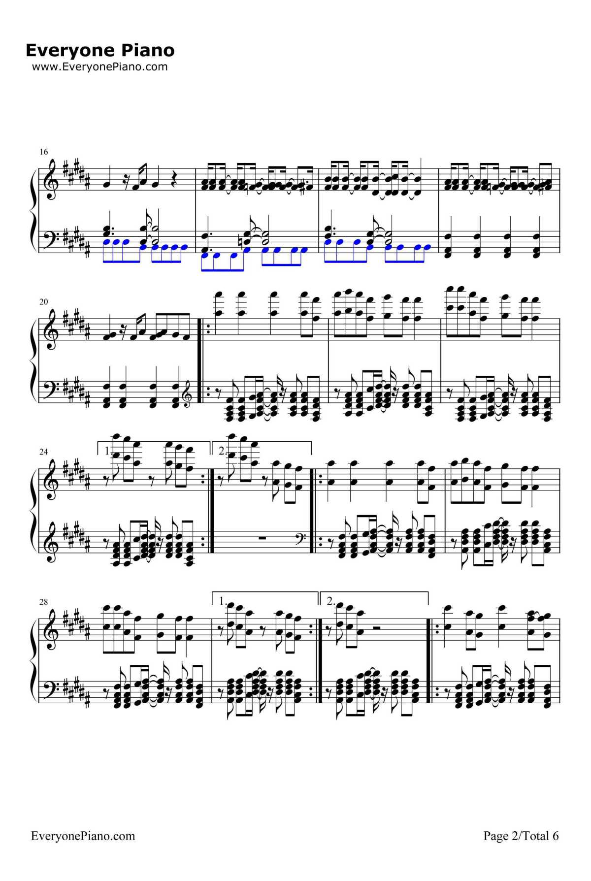 Don't Want You Back钢琴谱-Bakermat2