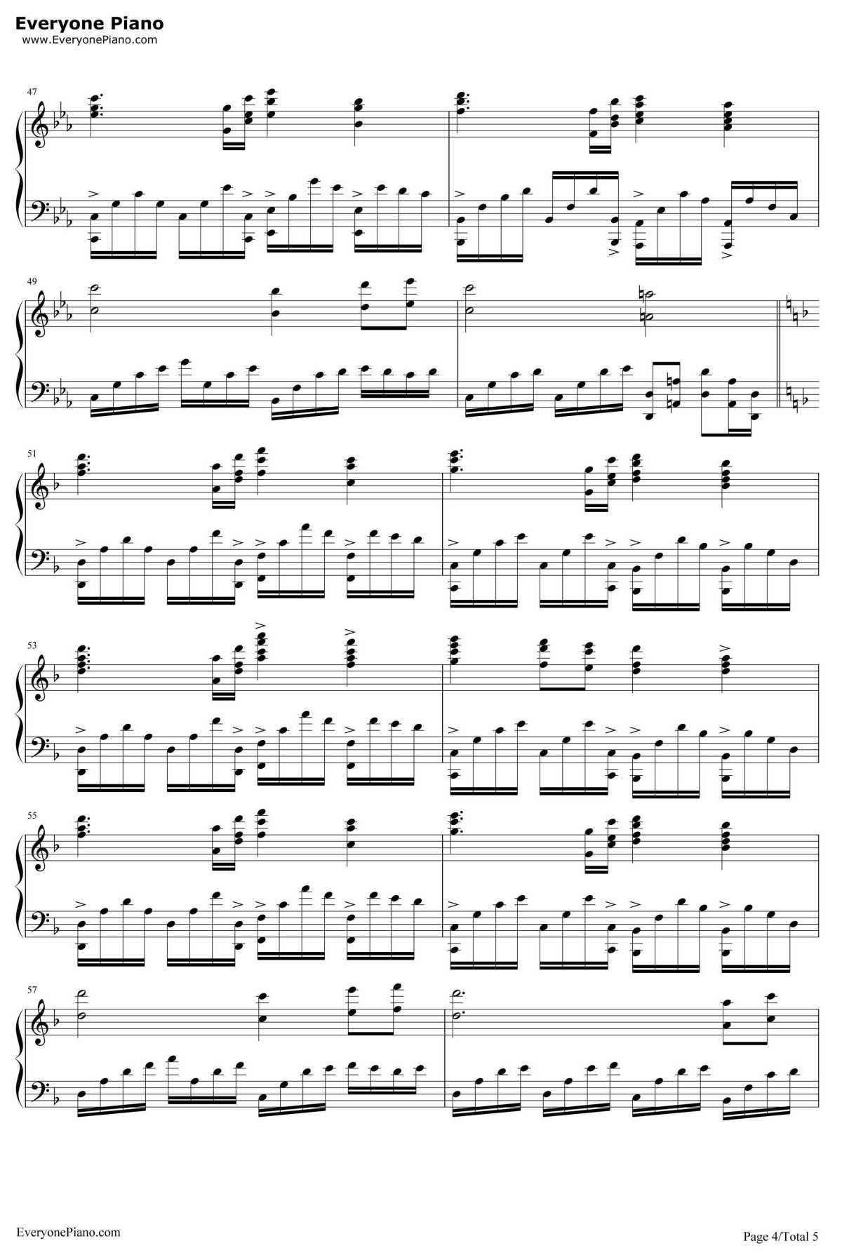 Arrival To Earth钢琴谱-SteveJablonsky-第一代《变形金刚》OST4