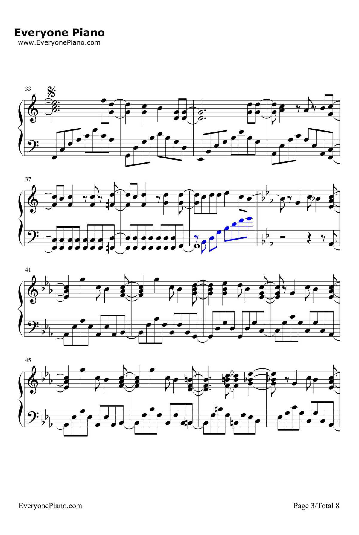 东京テディベア钢琴谱-镜音リン3