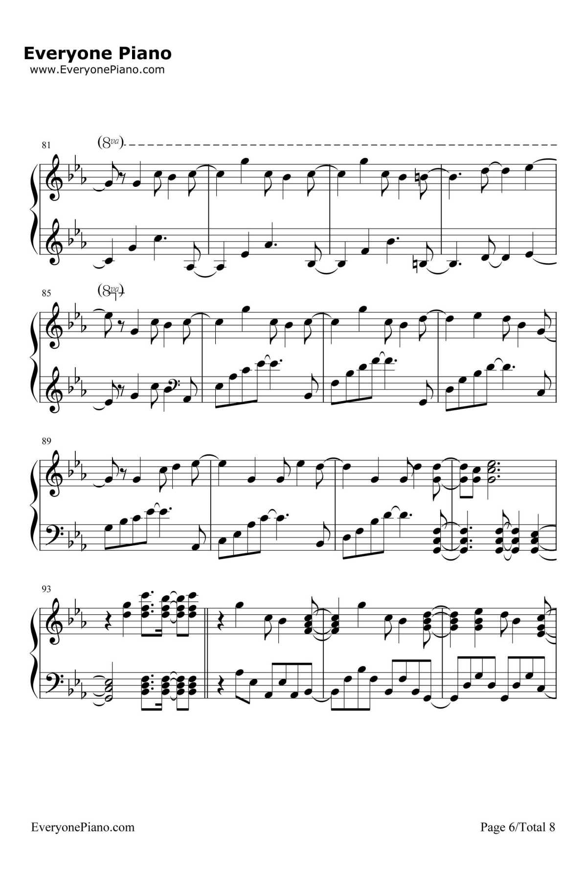 东京テディベア钢琴谱-镜音リン6