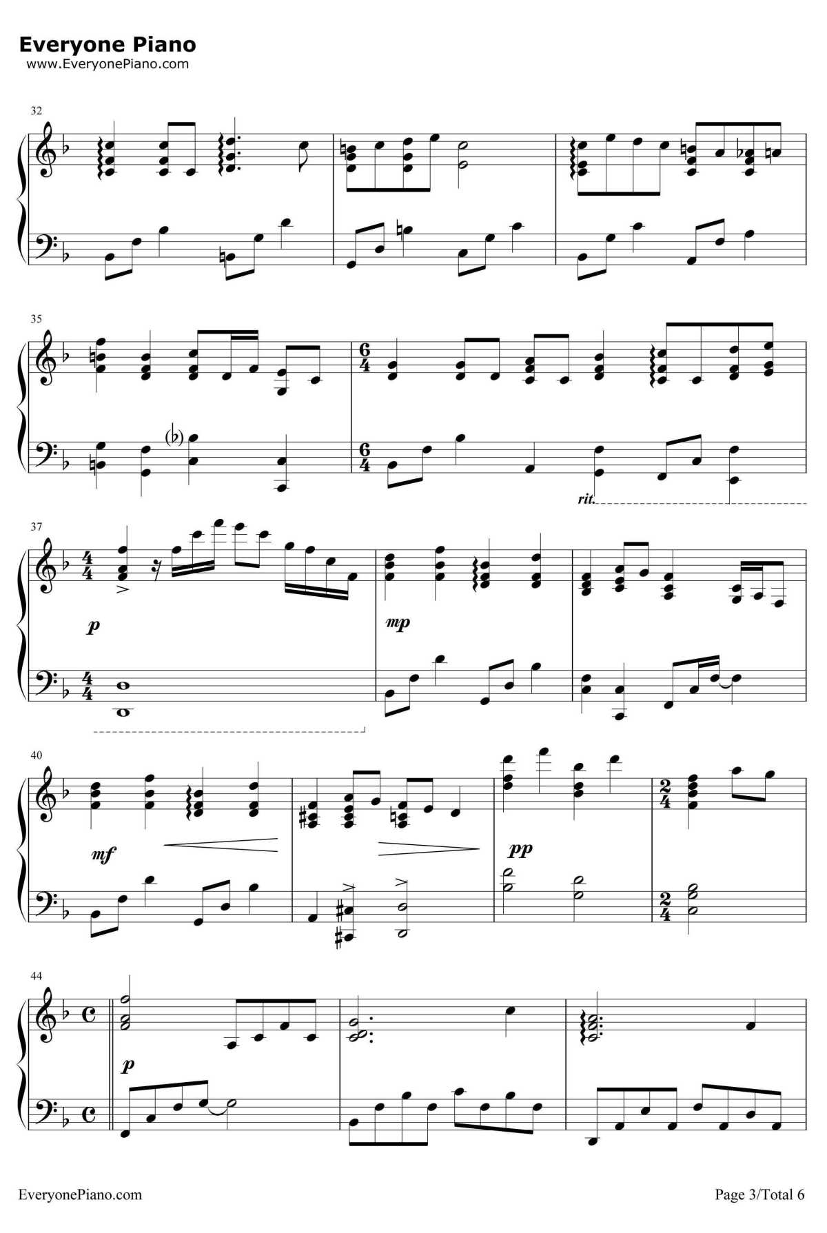 野玫瑰钢琴谱-舒伯特3