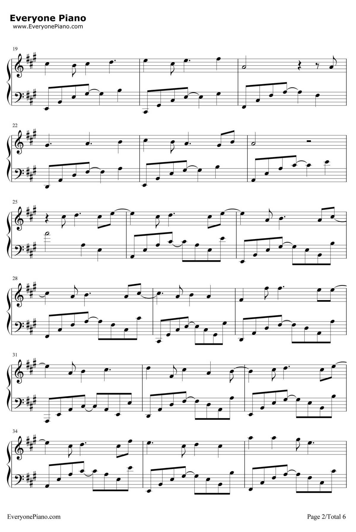 我还想她钢琴谱-林俊杰-爱情睡醒了插曲2