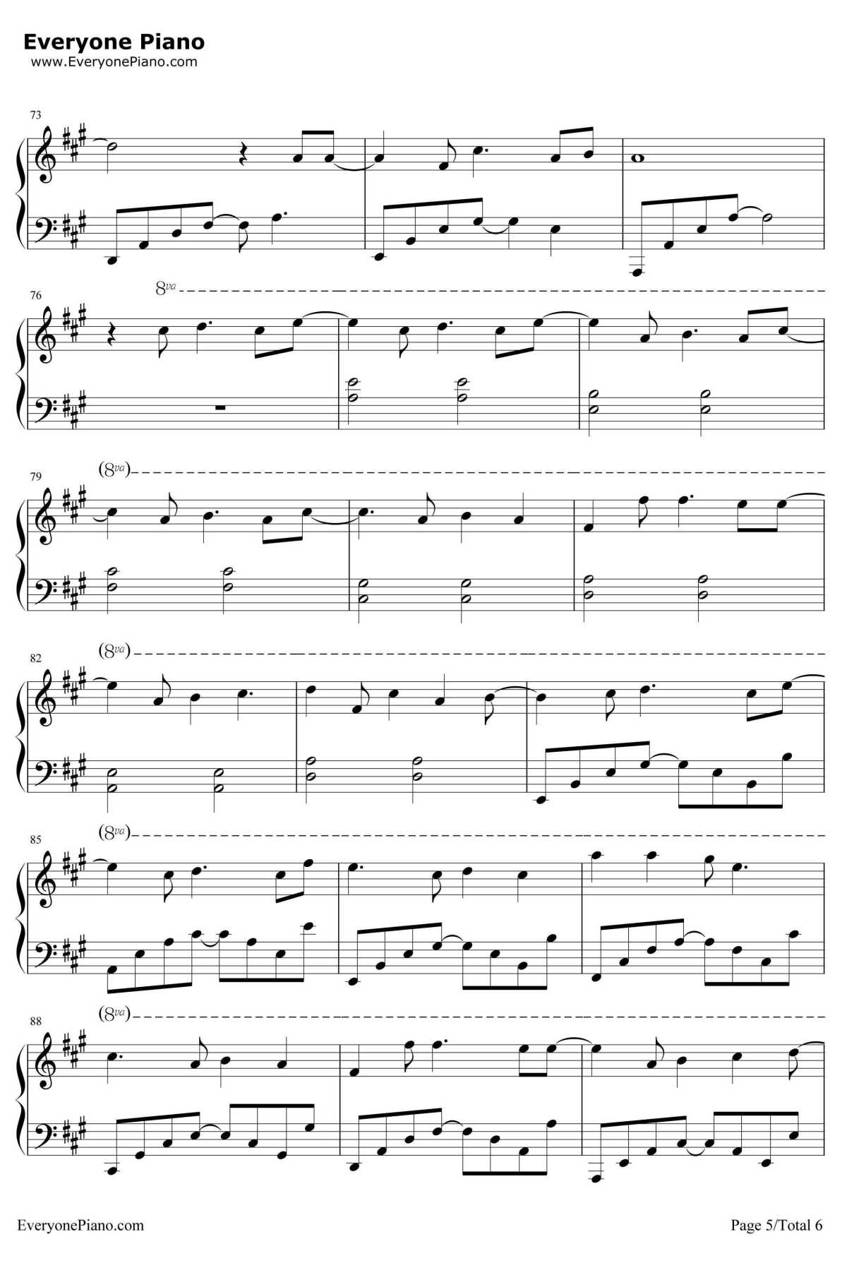 我还想她钢琴谱-林俊杰-爱情睡醒了插曲5