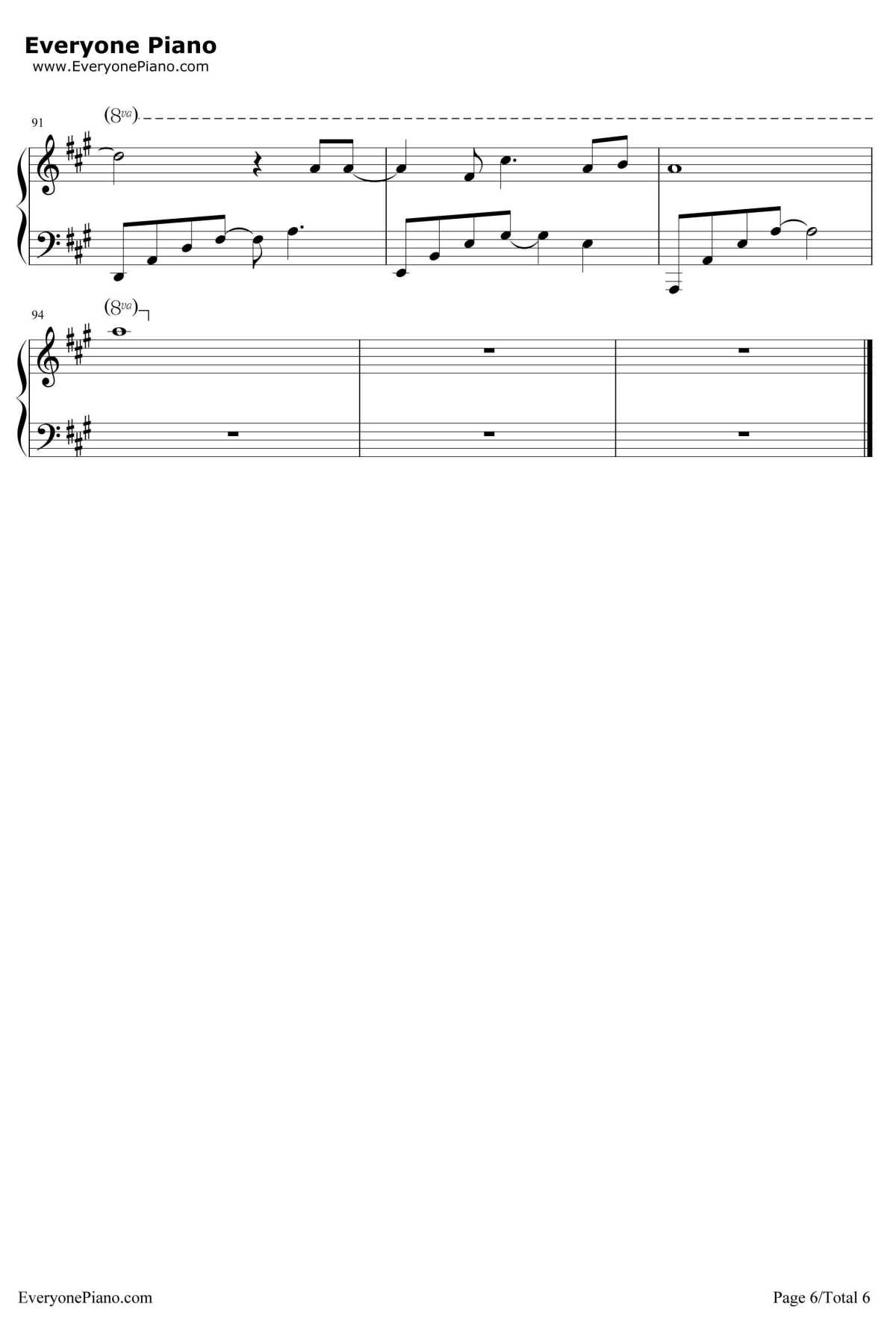 我还想她钢琴谱-林俊杰-爱情睡醒了插曲6