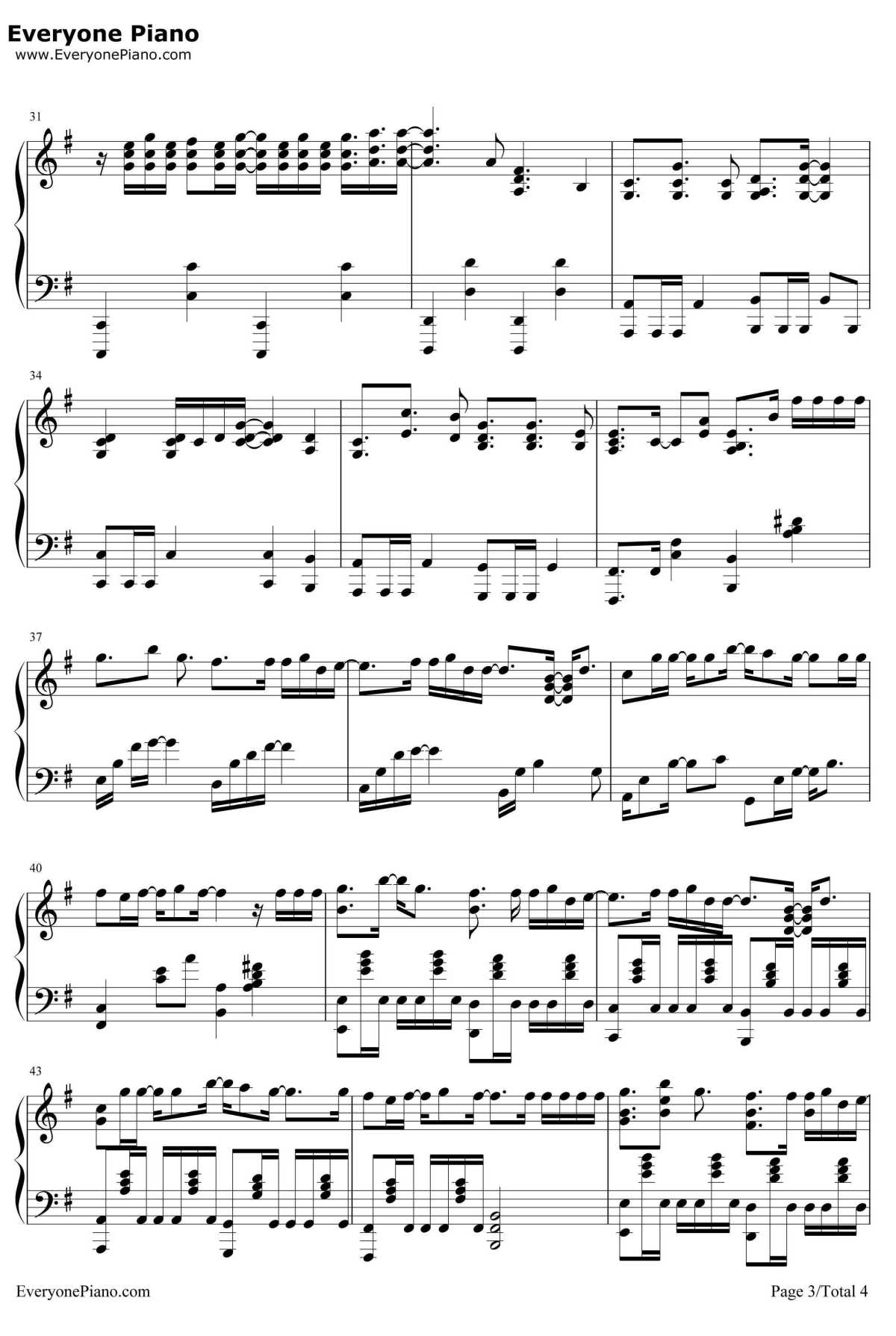 幻听钢琴谱-张在寅-KillMeHealMe主题曲3