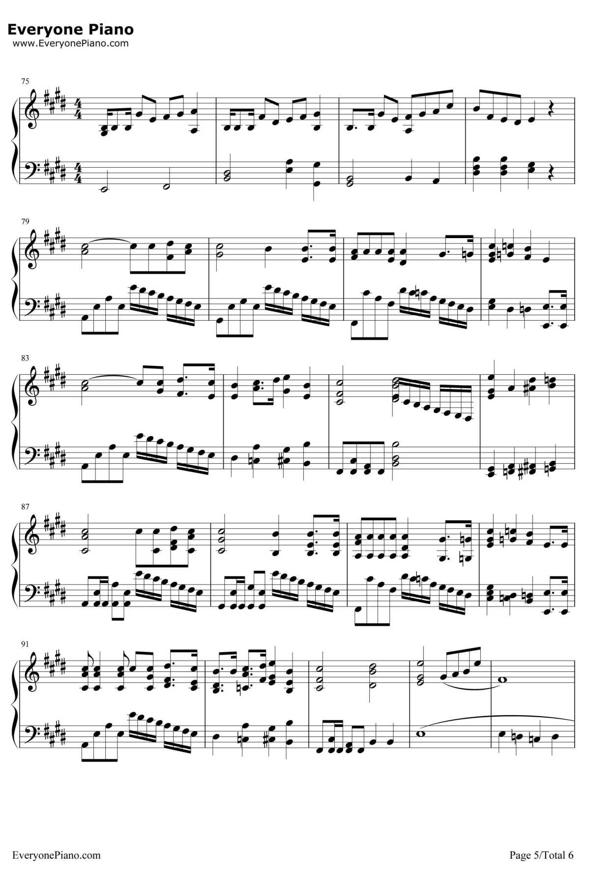 まるかいて地球钢琴谱-浪川大辅-画个圆圆的地球5