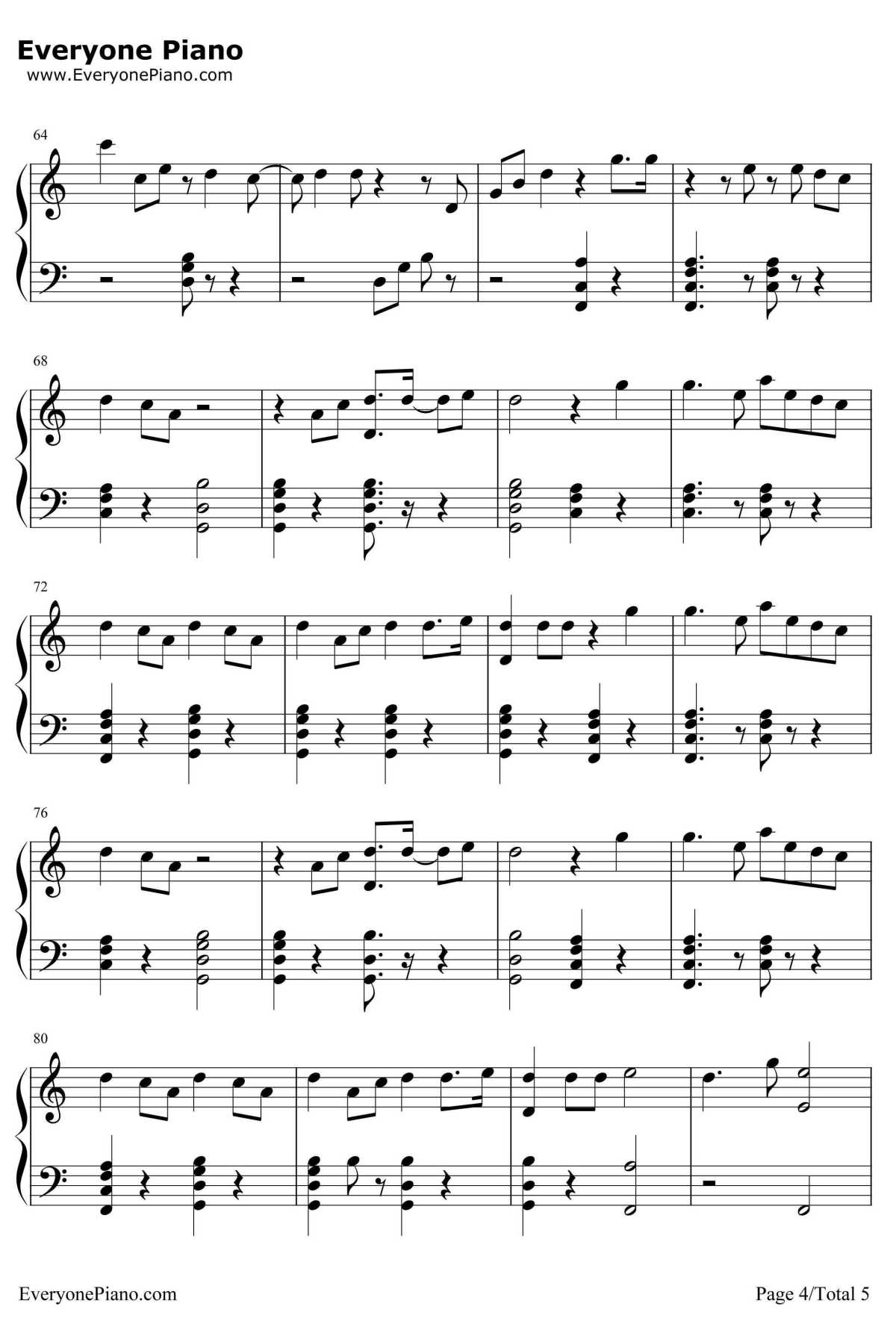 Secrets钢琴谱-TheWeeknd4