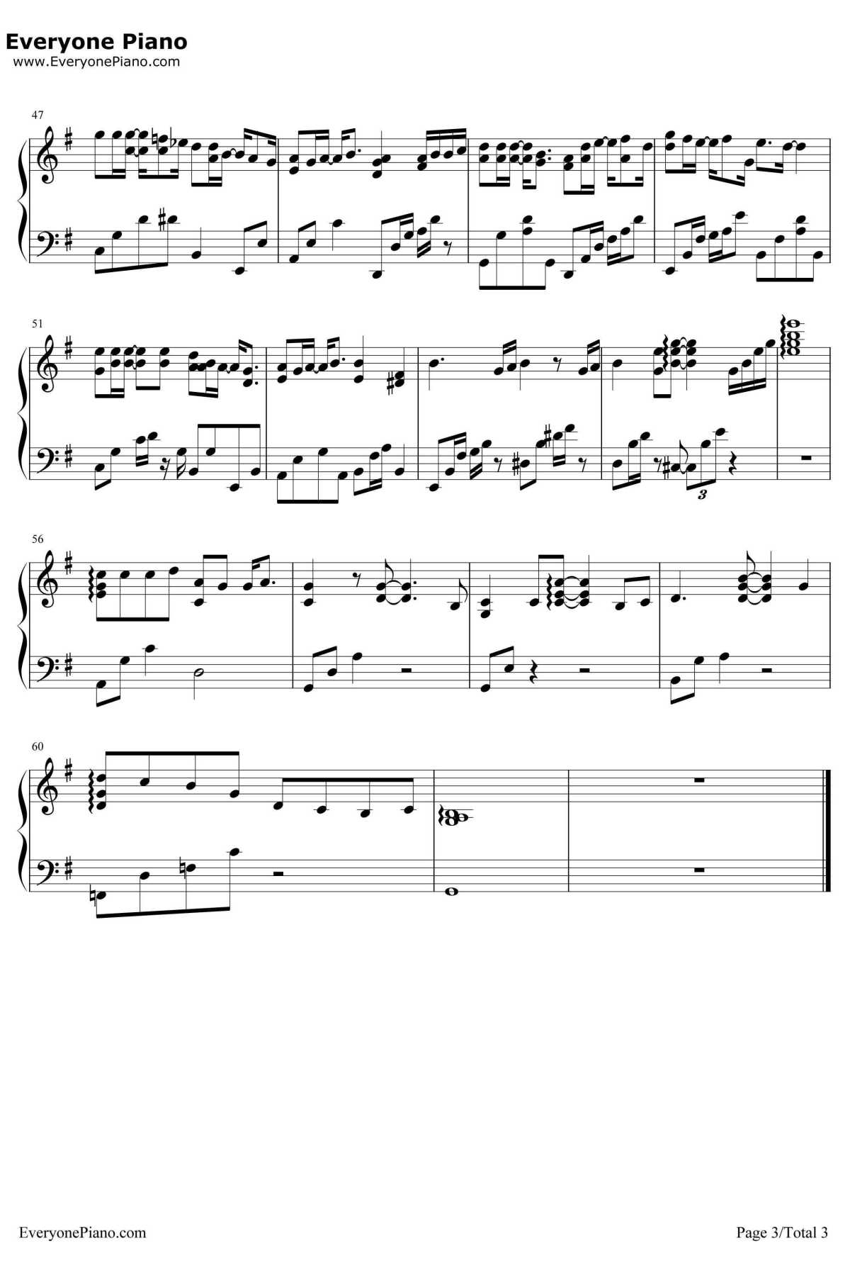 缺口钢琴谱-庾澄庆-等一个人咖啡主题曲3