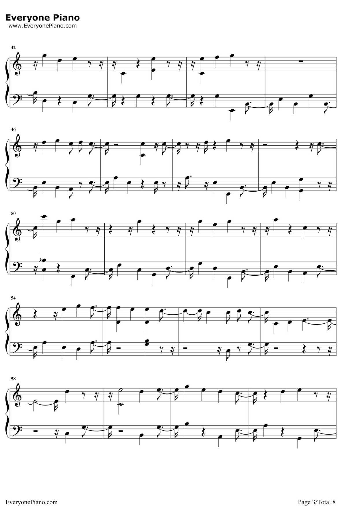 好可惜钢琴谱--庄心妍3