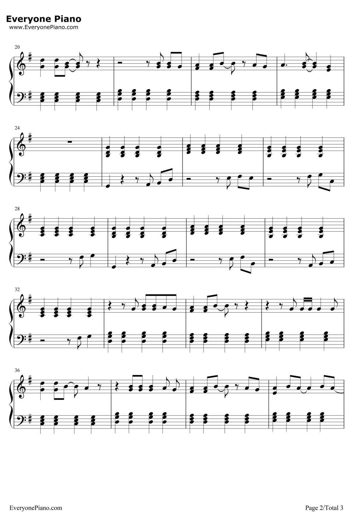 Don't Stop Believing钢琴谱-Journey2