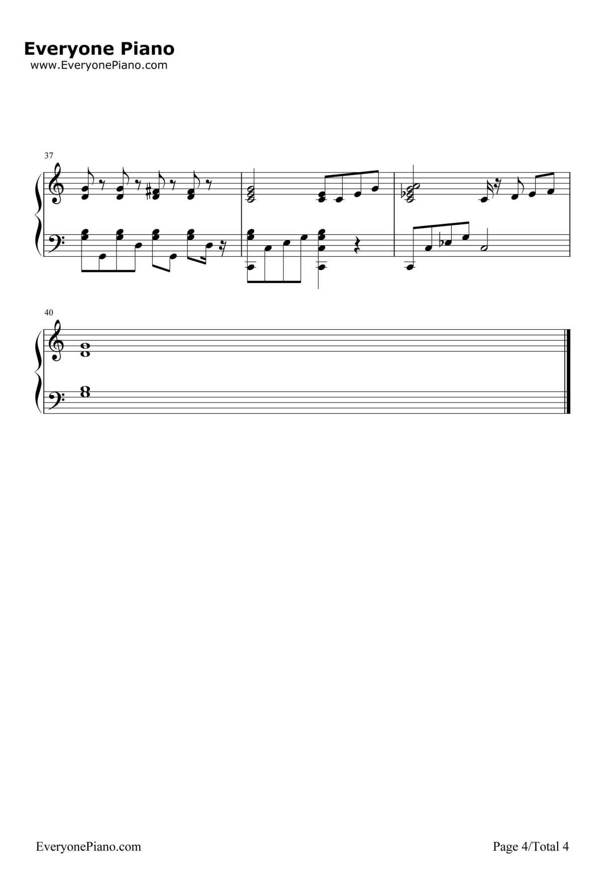 You Are So Beautiful钢琴谱-JoeCocker4