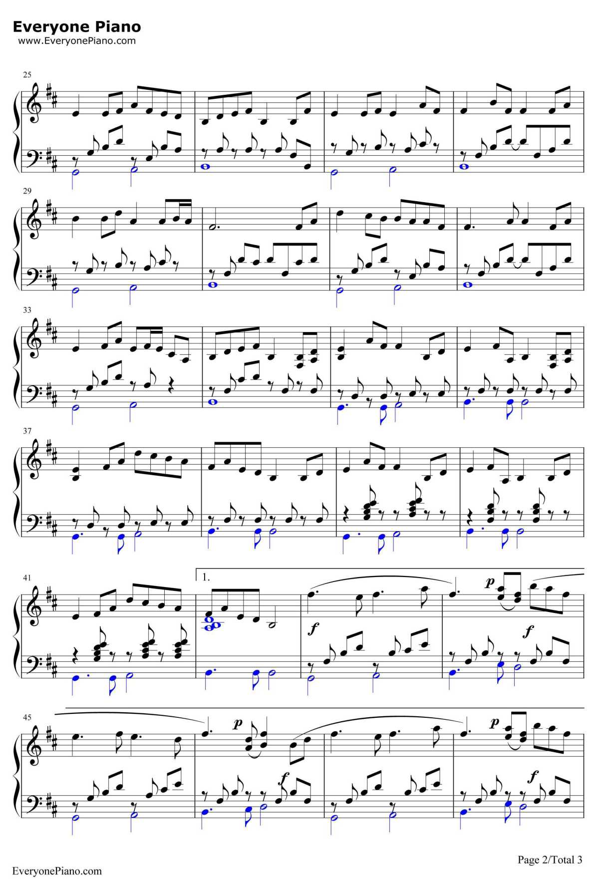 纺歌钢琴谱-镜音双子2