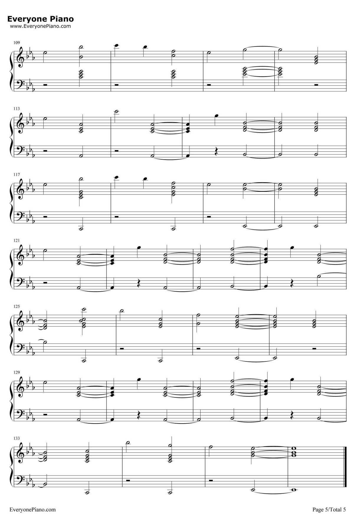 Hopeless钢琴谱-Halsey5