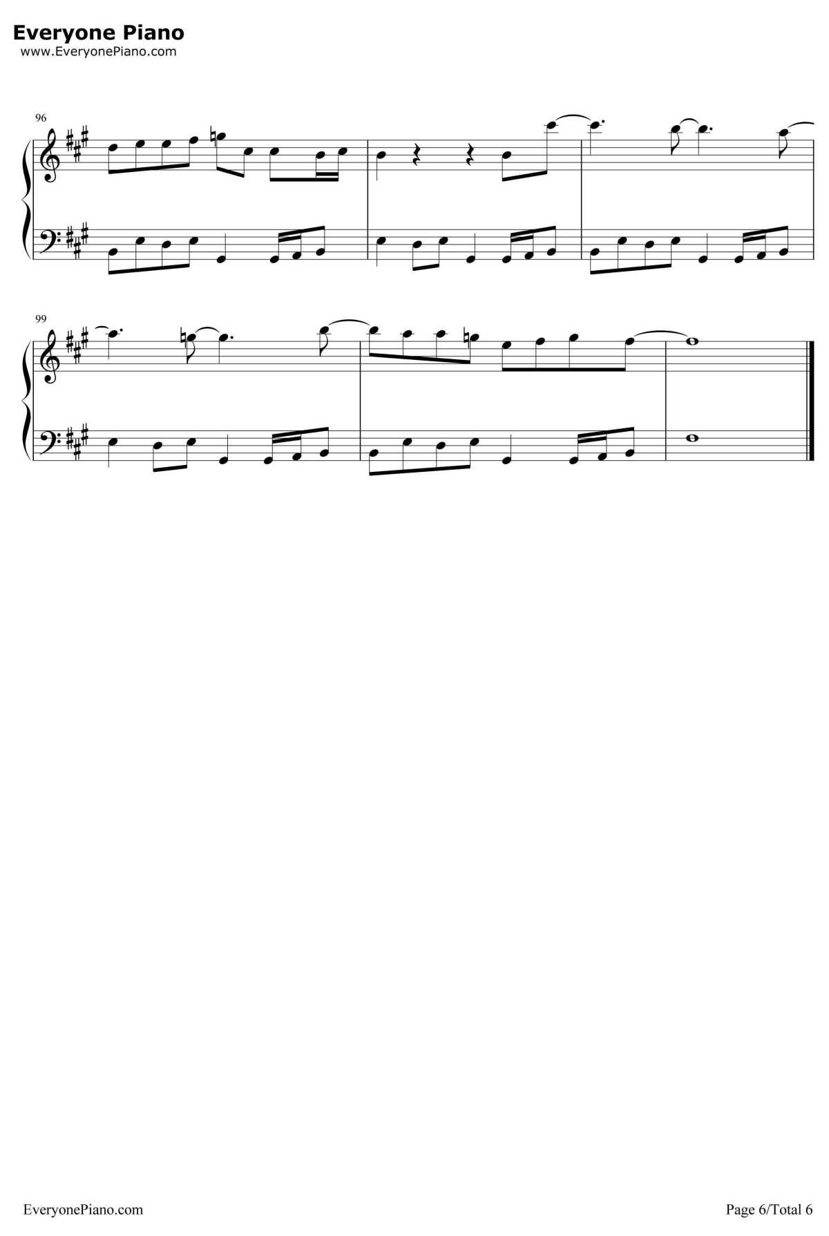 放钢琴谱-陈奕迅6