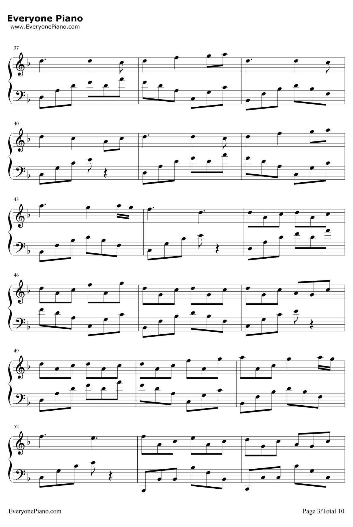 千本樱变奏钢琴谱-初音ミク3