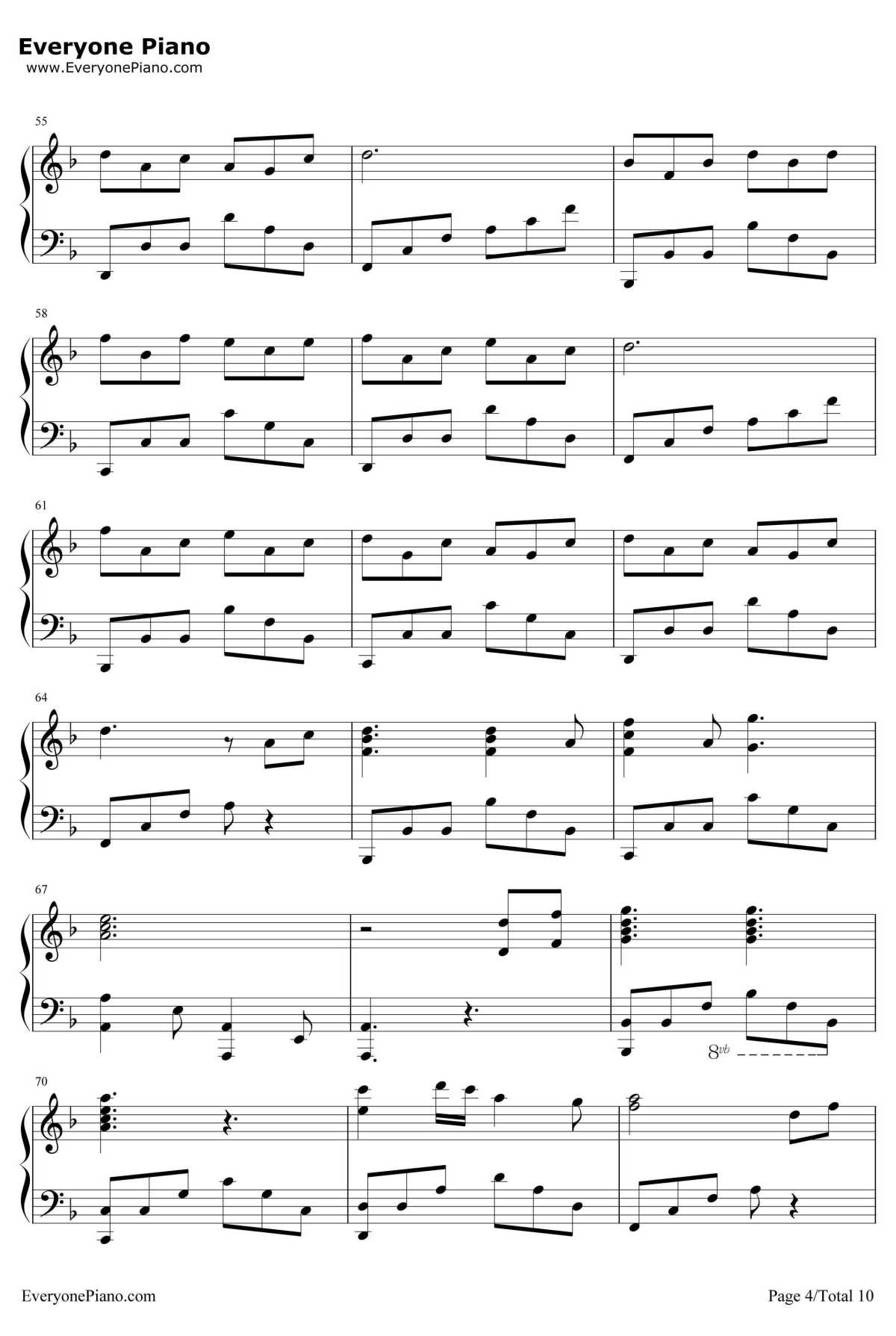 千本樱变奏钢琴谱-初音ミク4