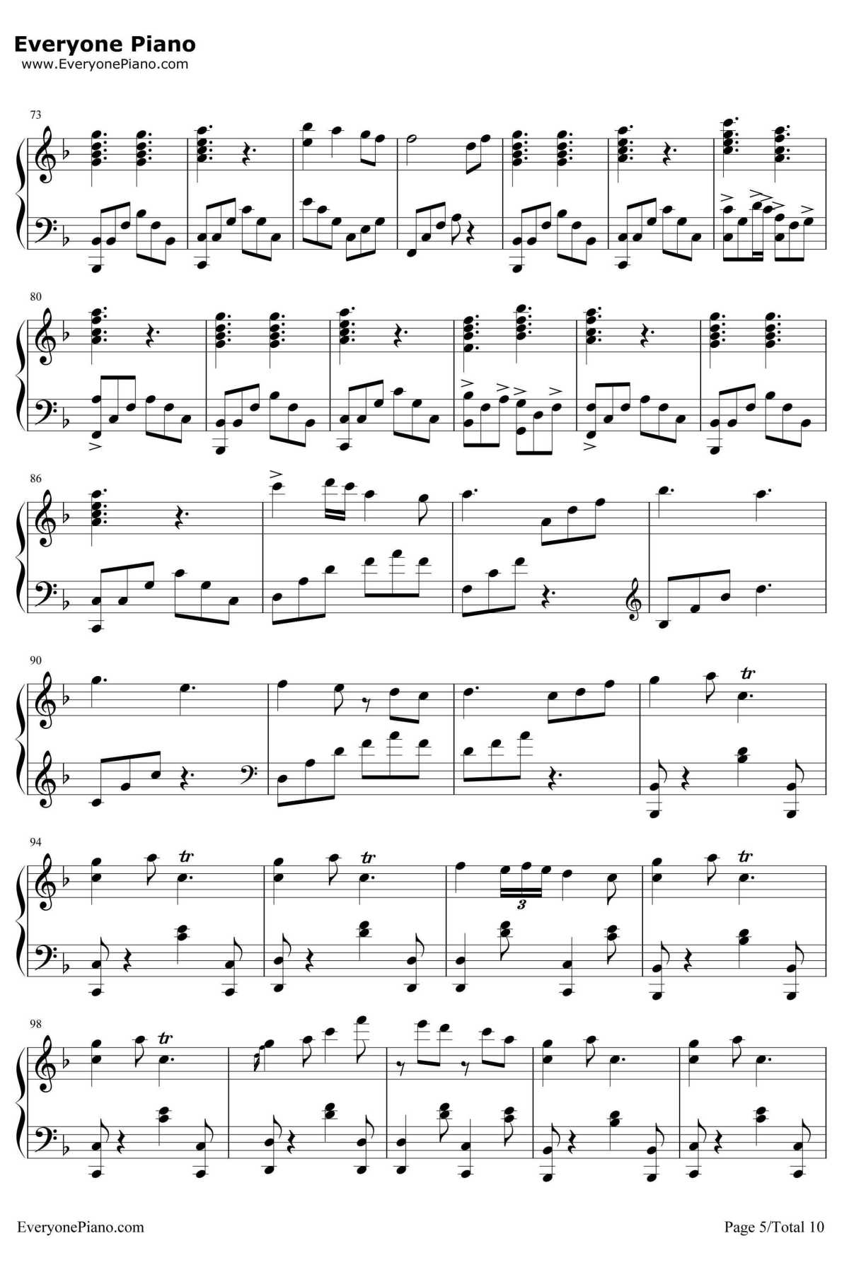 千本樱变奏钢琴谱-初音ミク5