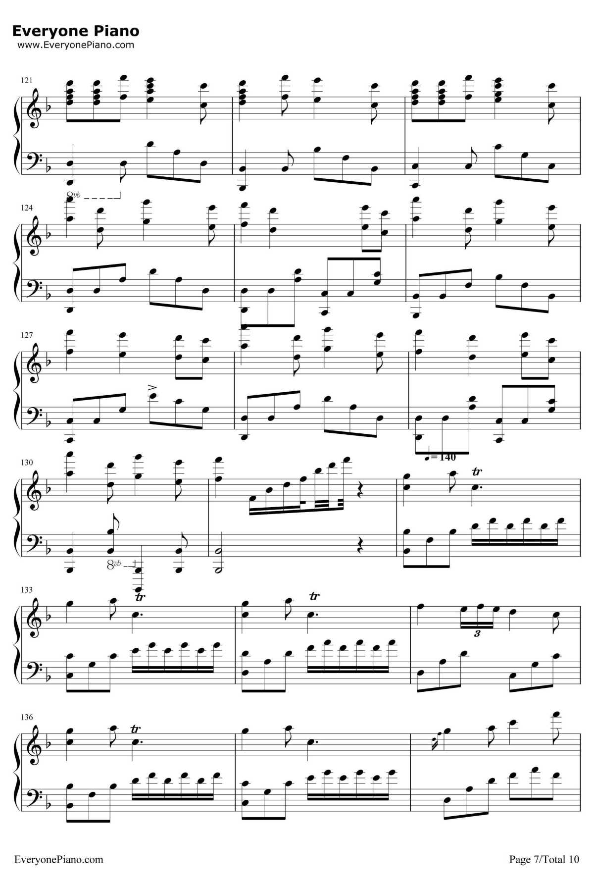 千本樱变奏钢琴谱-初音ミク7