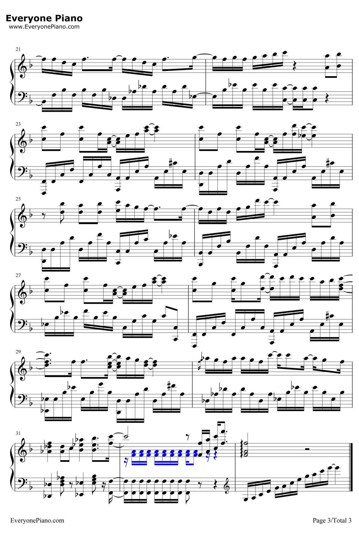 Step by Step Up钢琴谱-Fourfolium-NEWGAMEOP3