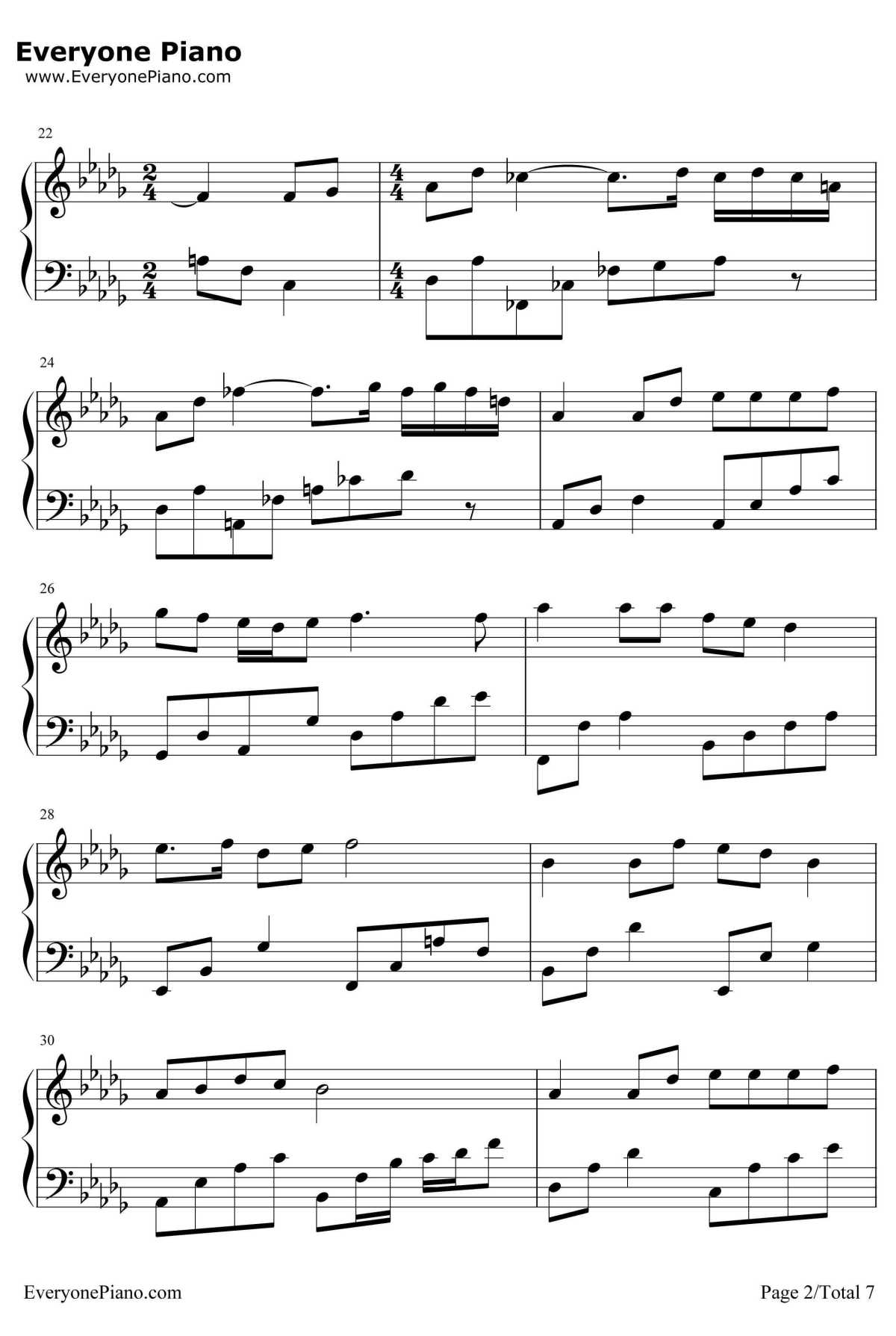 爱的回答钢琴谱-辛晓琪2