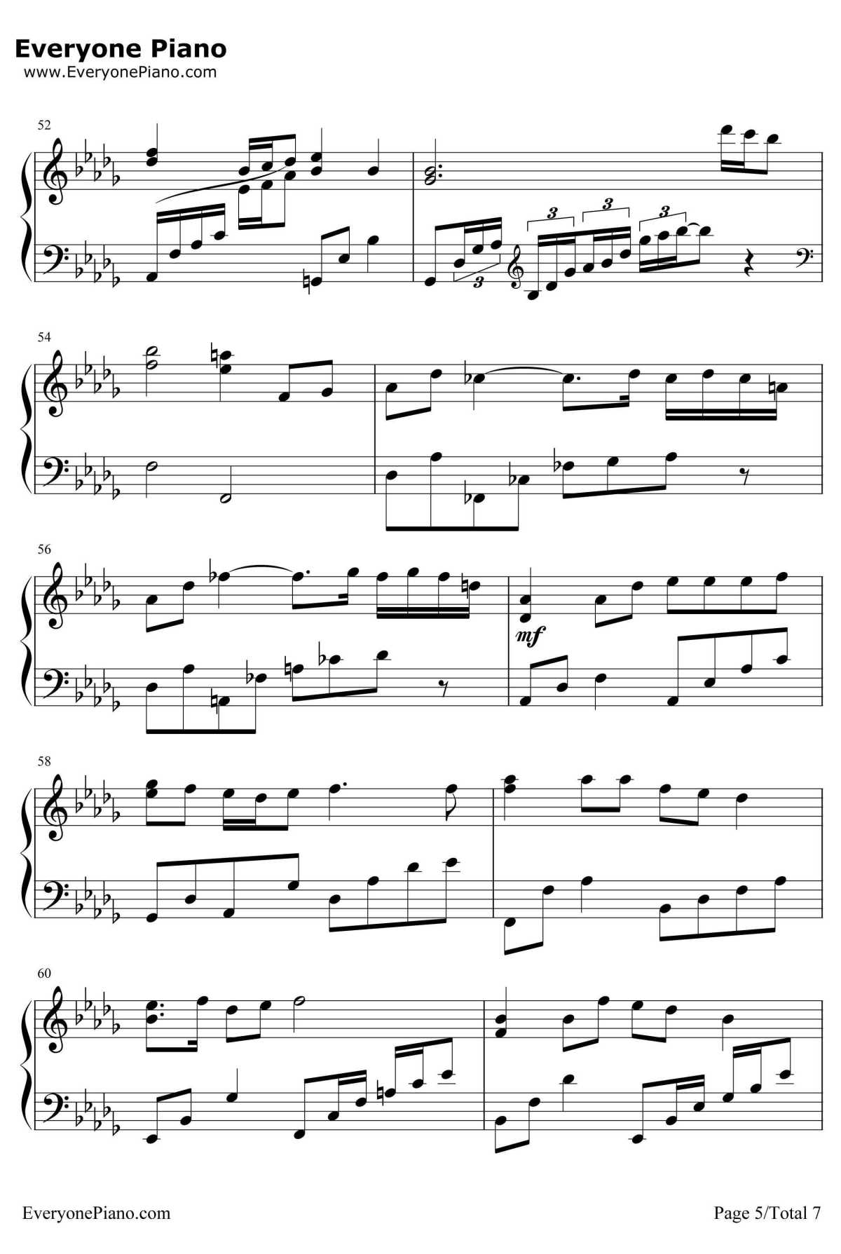 爱的回答钢琴谱-辛晓琪5