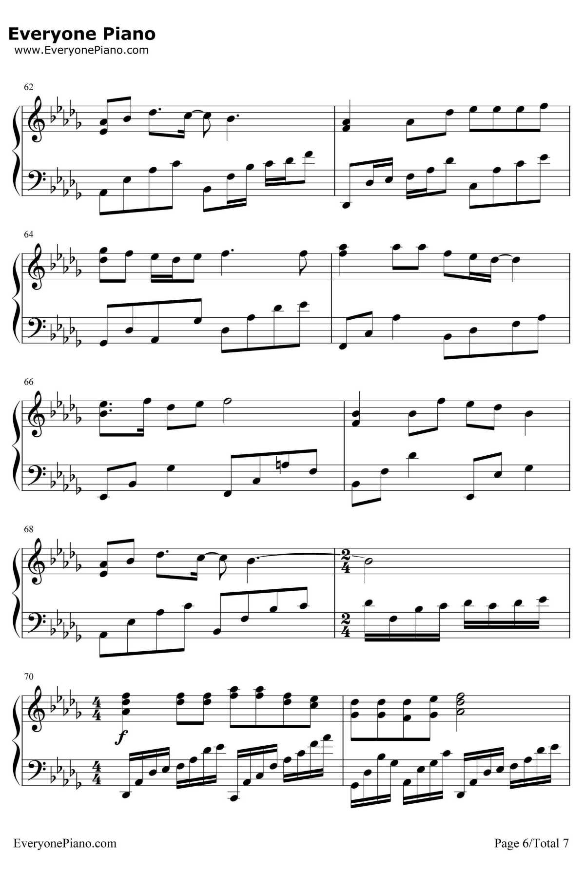 爱的回答钢琴谱-辛晓琪6