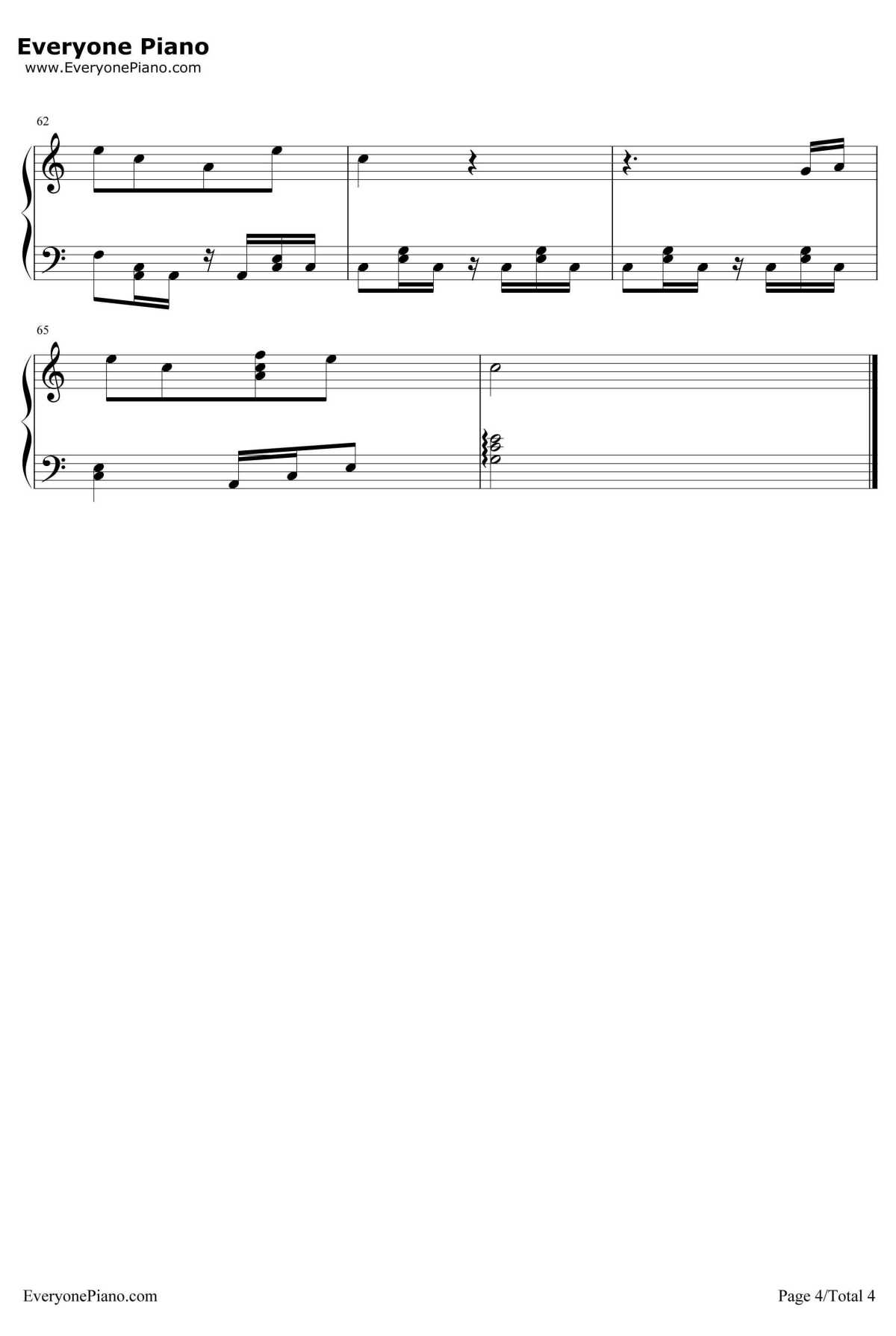 宝贝钢琴谱--张悬4