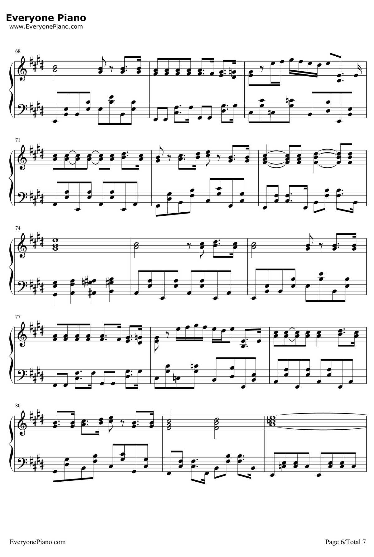 まるかいて地球钢琴谱-浪川大辅-まるかいて地球6