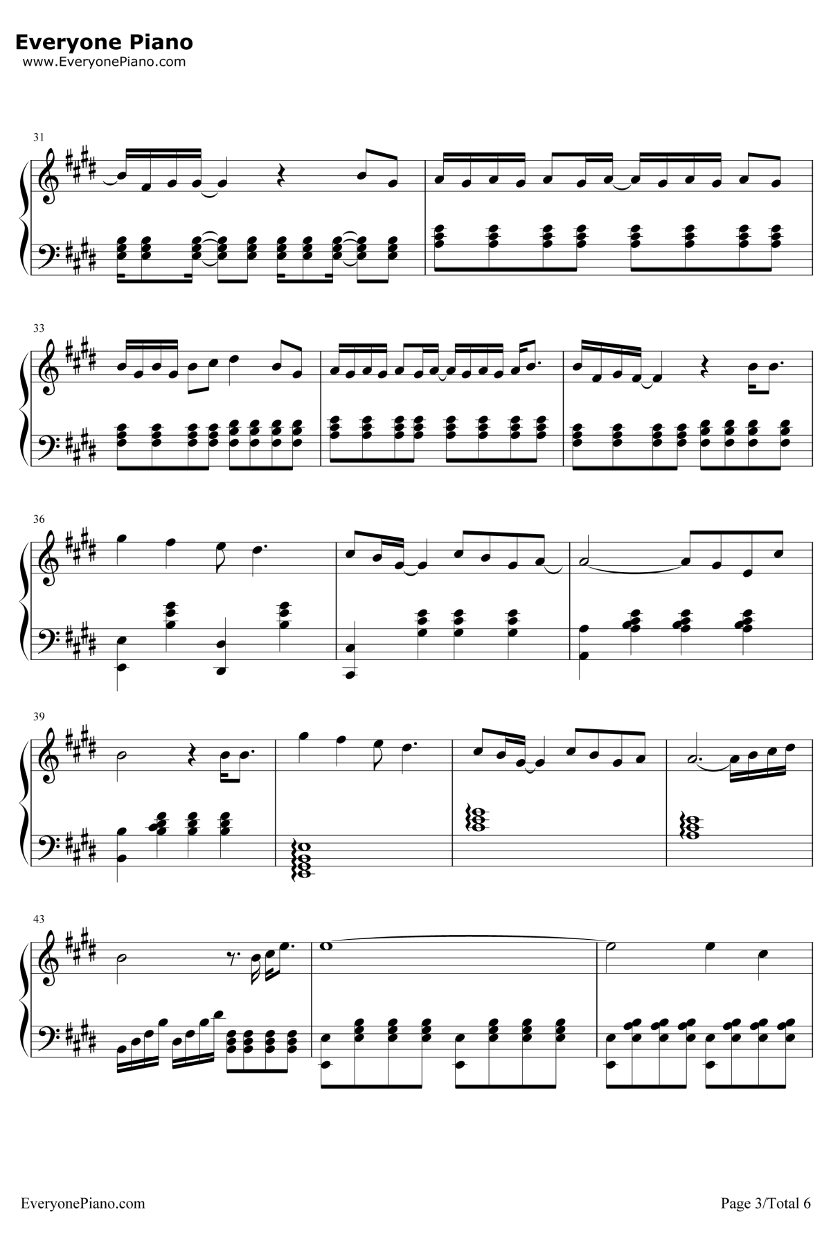 这天钢琴谱-苏打绿3