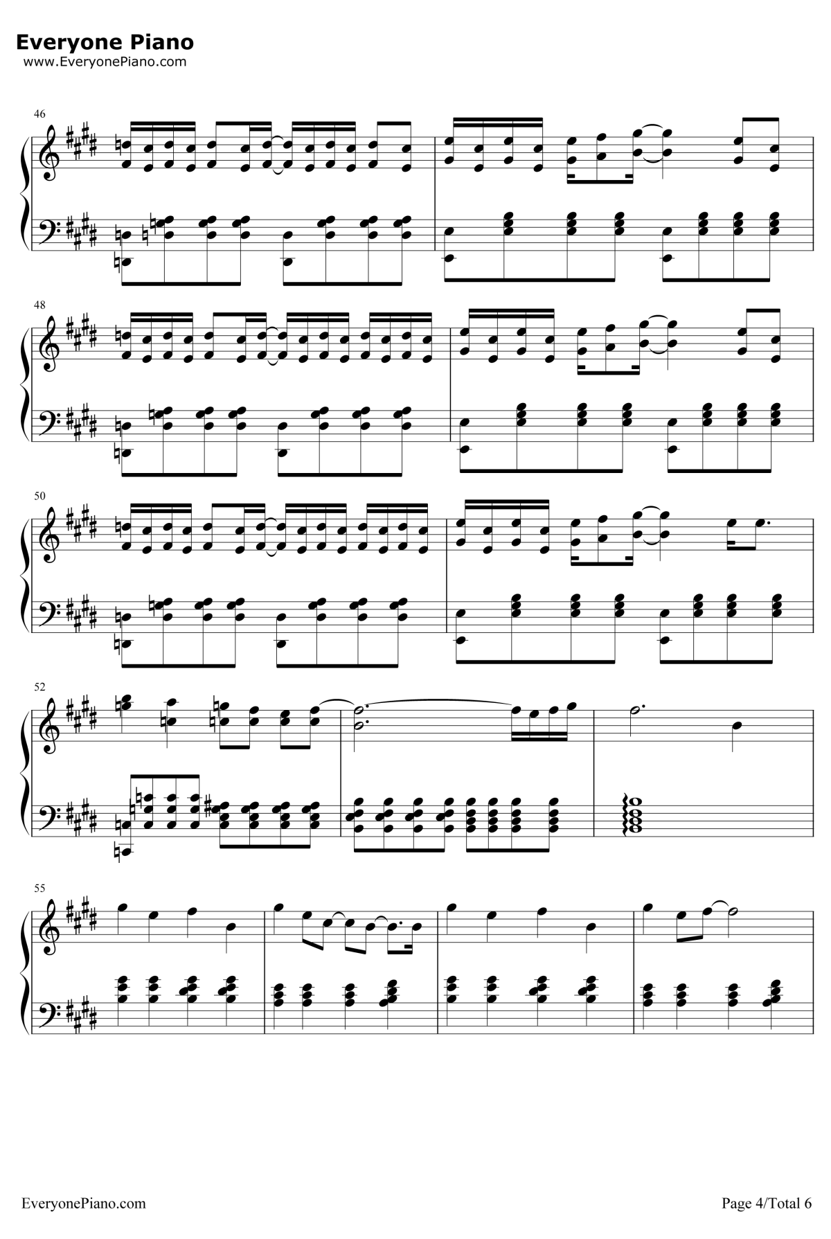 这天钢琴谱-苏打绿4