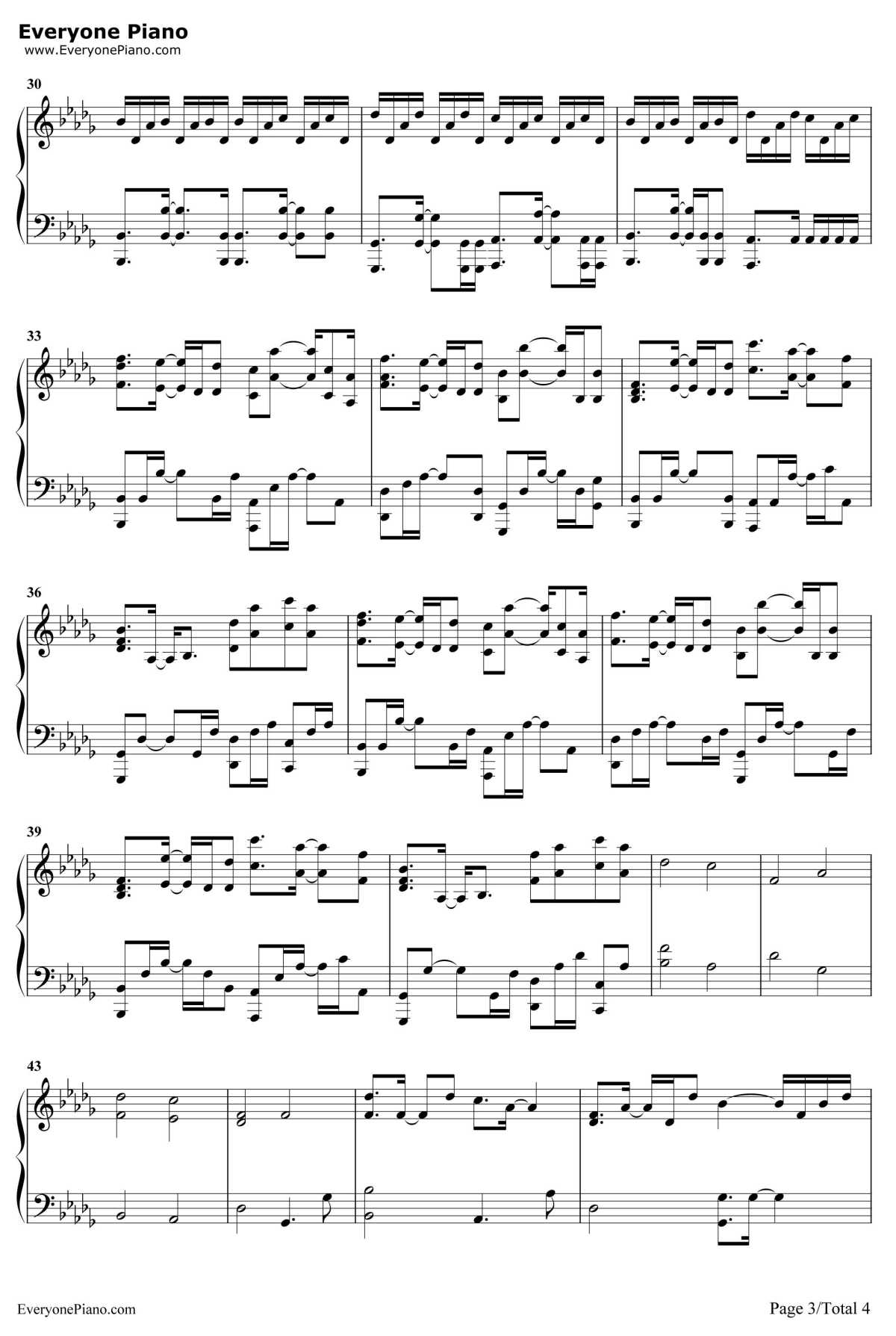 Stitches钢琴谱-SamTsui3