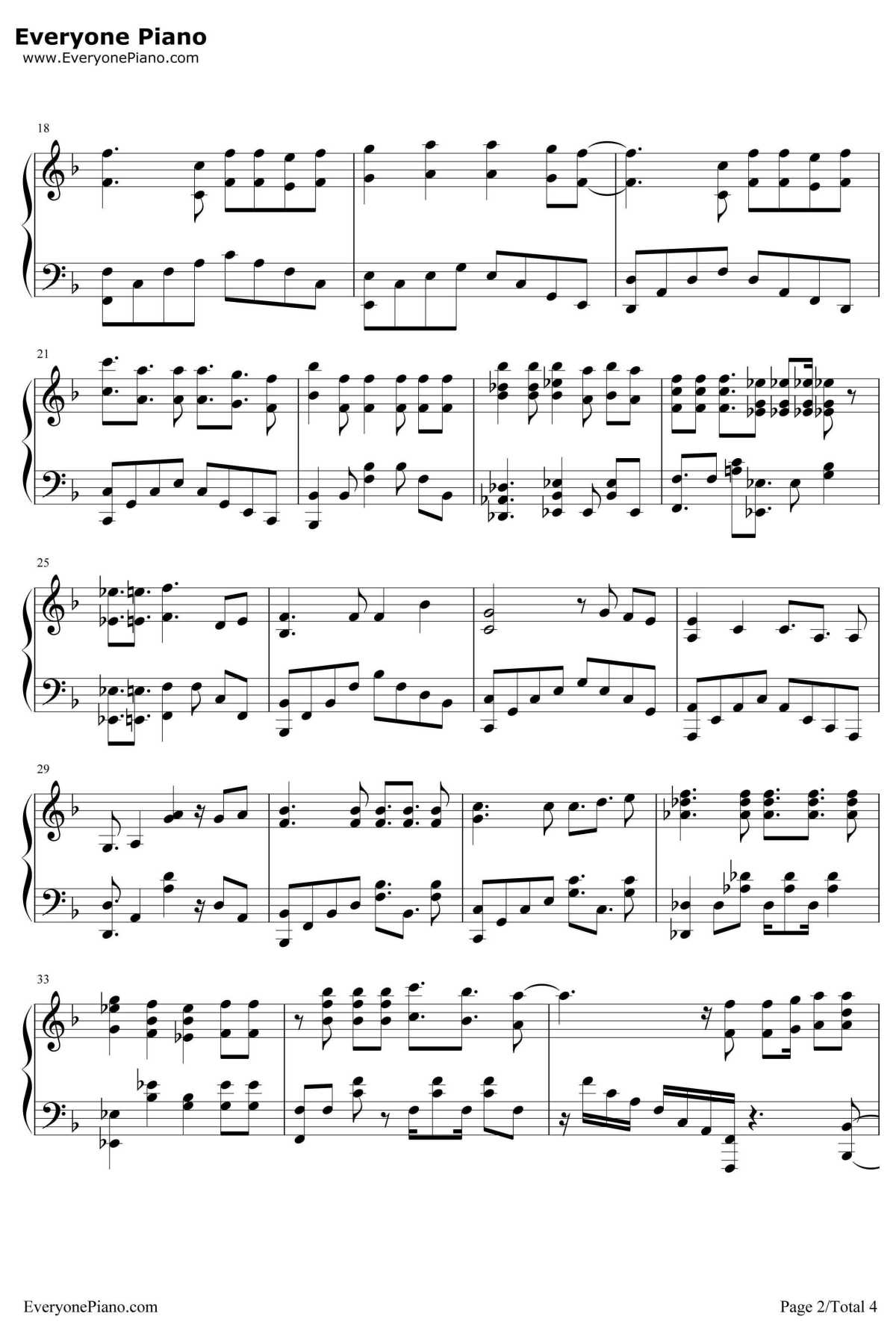 Tomorrow钢琴谱-Machico-为美好的世界献上祝福第二季OP2