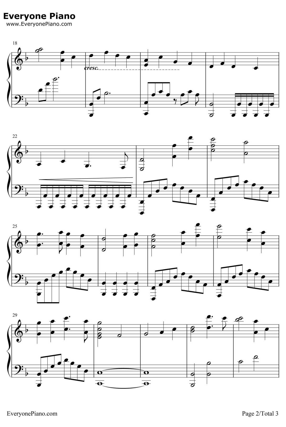 Oogway Ascends钢琴谱-HansZimmer-功夫熊猫OST2