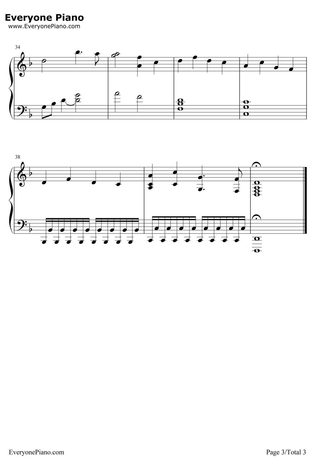 Oogway Ascends钢琴谱-HansZimmer-功夫熊猫OST3