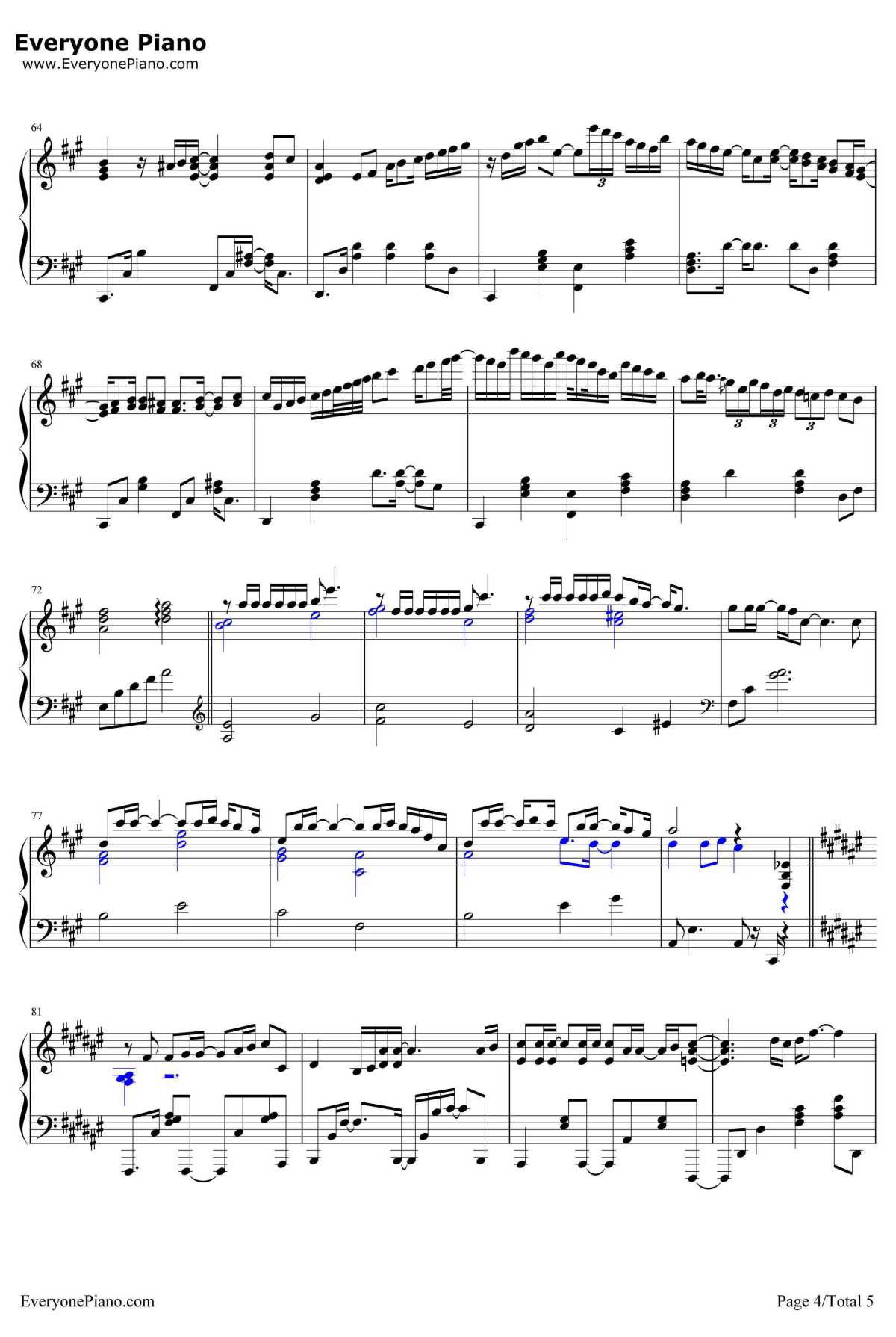 Rain钢琴谱-秦基博-言叶之庭主题曲4