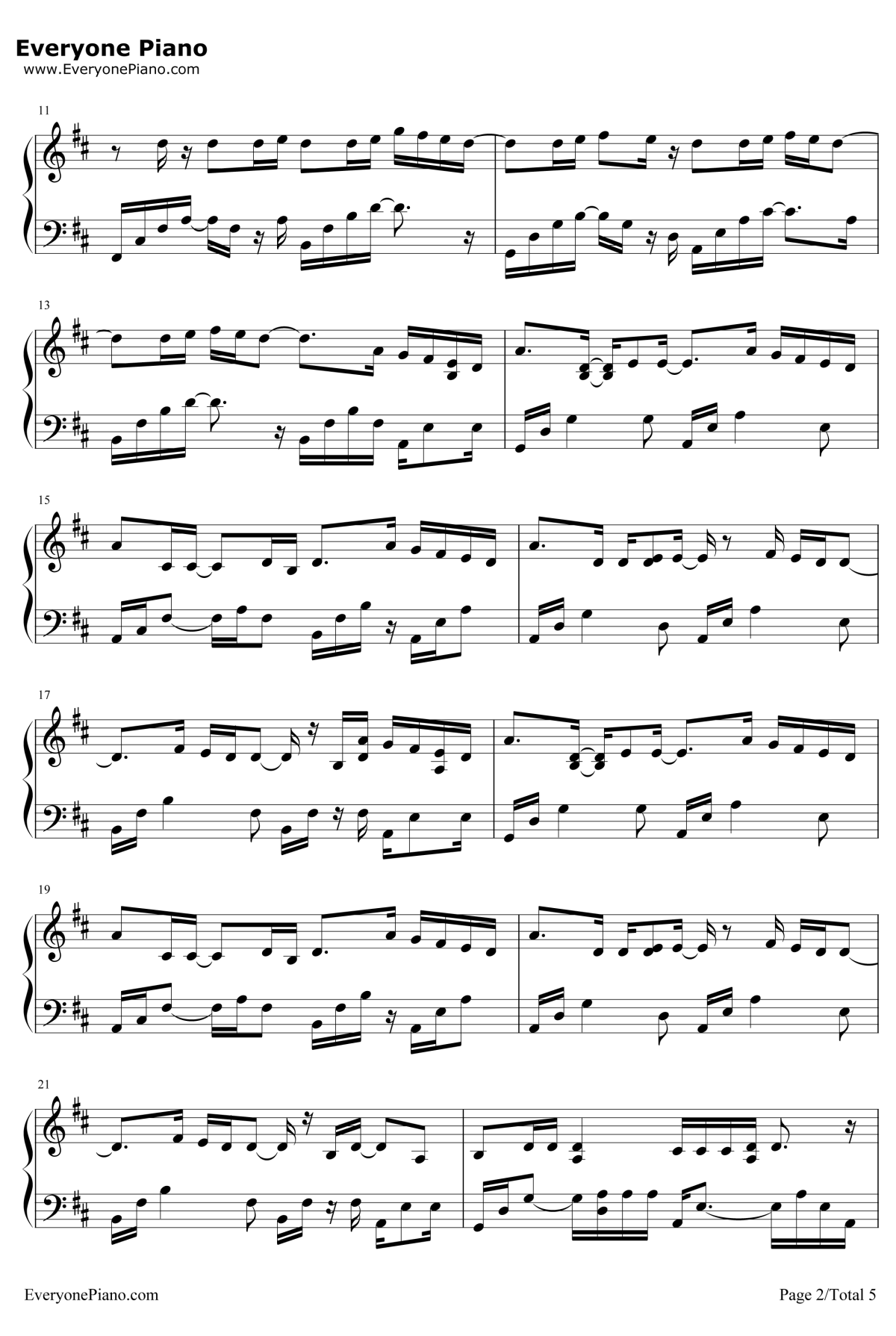 I Wanted You钢琴谱-InaWroldsen2