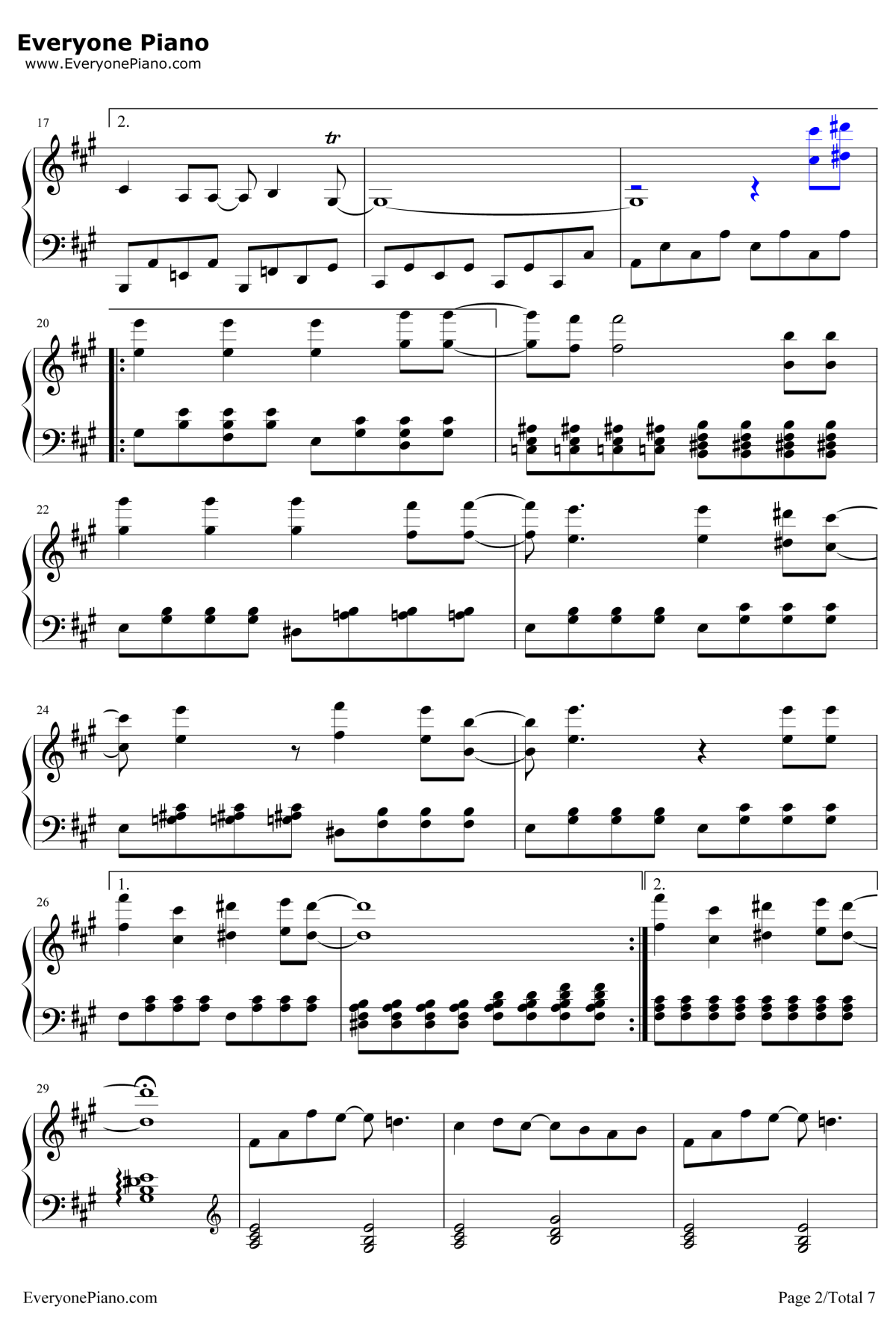 奇迹再现钢琴谱-毛华锋-迪迦奥特曼主题曲2